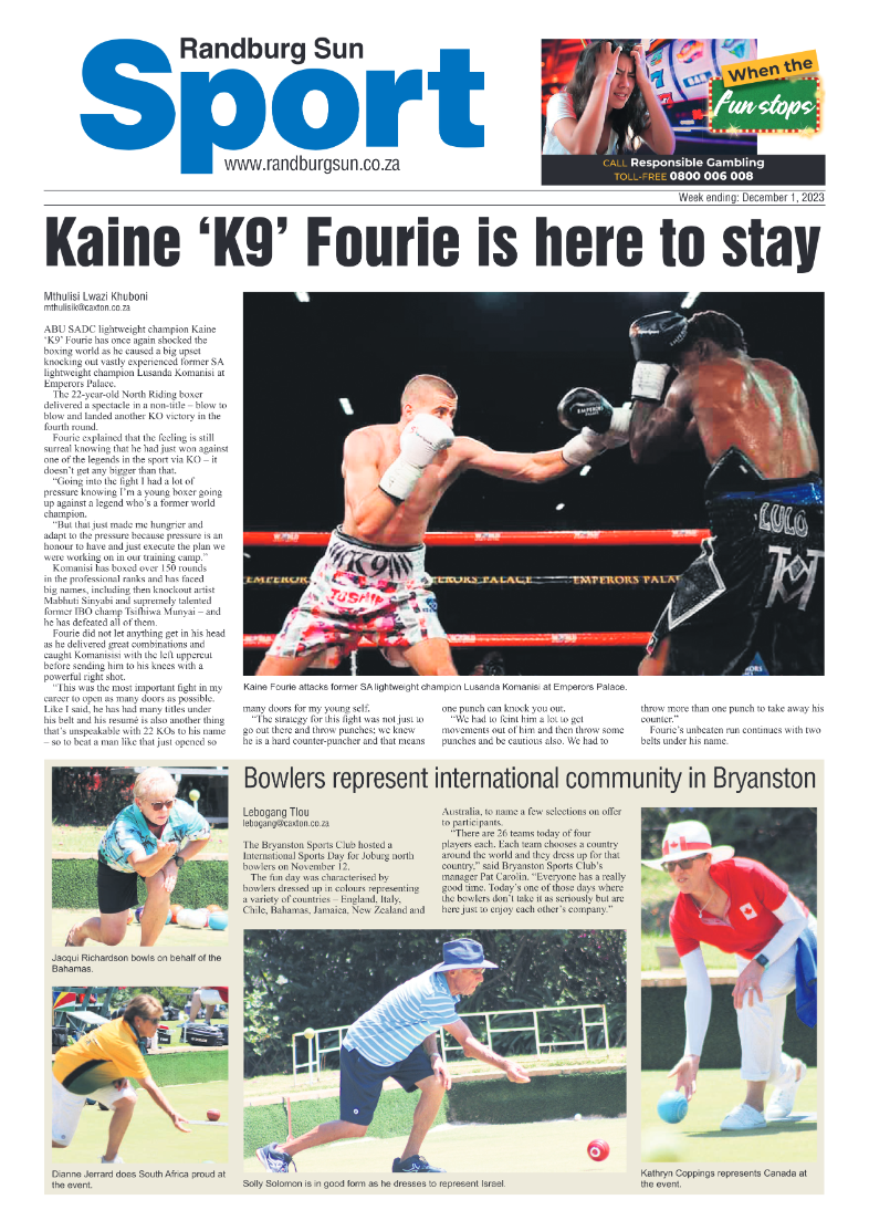 Randburg Sun 1 December 2023 page 12