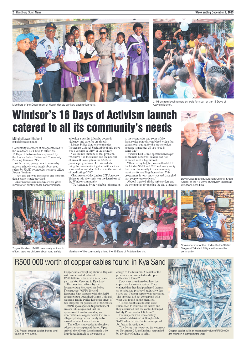 Randburg Sun 1 December 2023 page 2