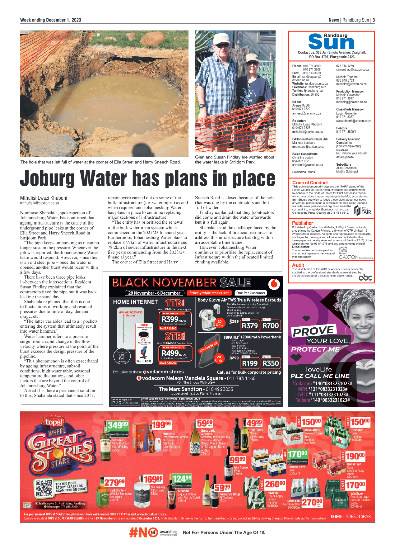 Randburg Sun 1 December 2023 page 3