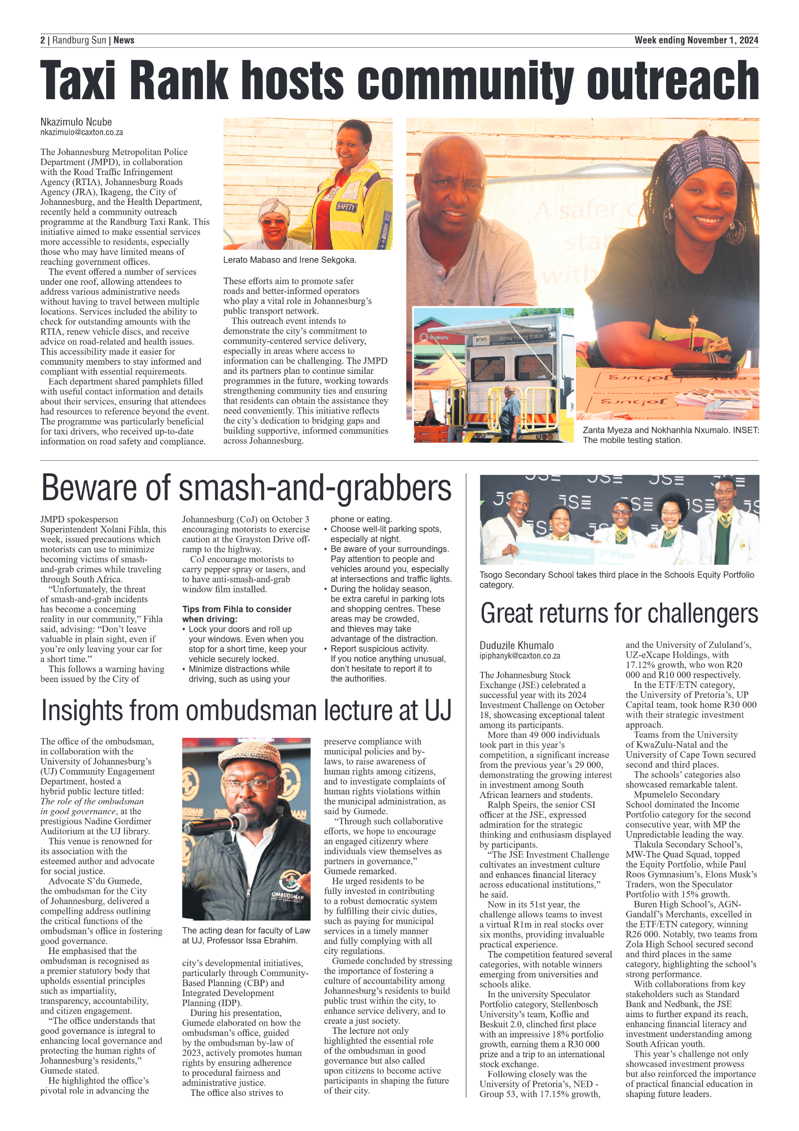 Randburg Sun 1 November 2024 page 2