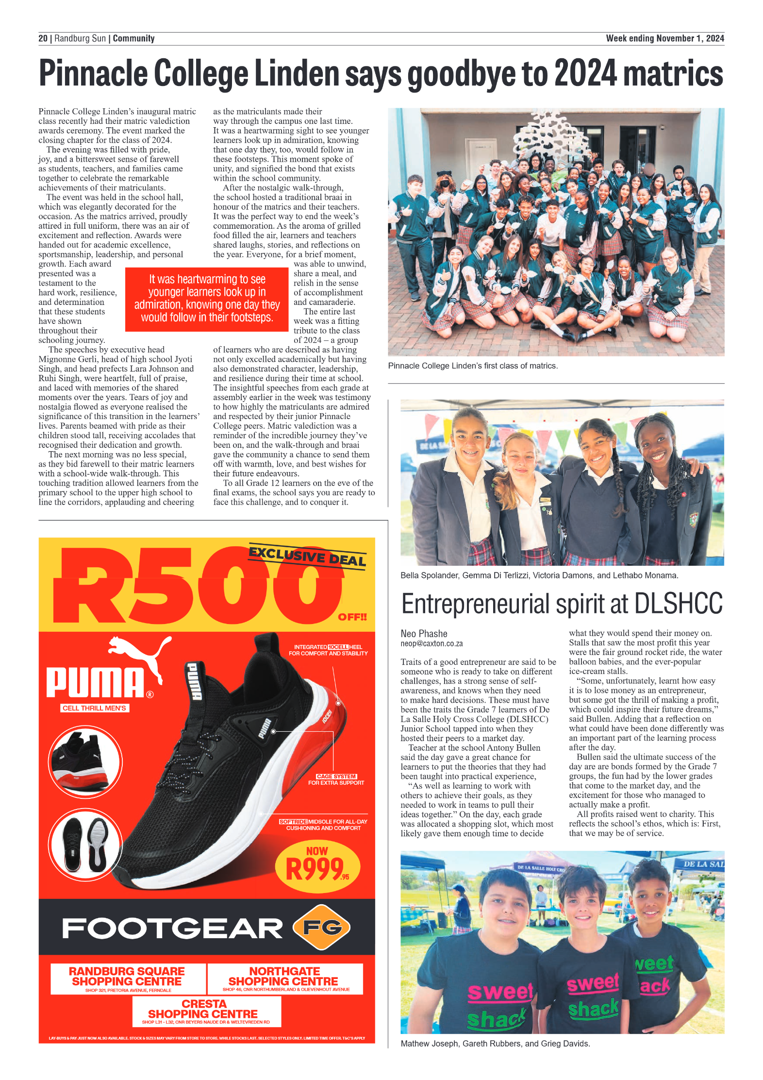 Randburg Sun 1 November 2024 page 20