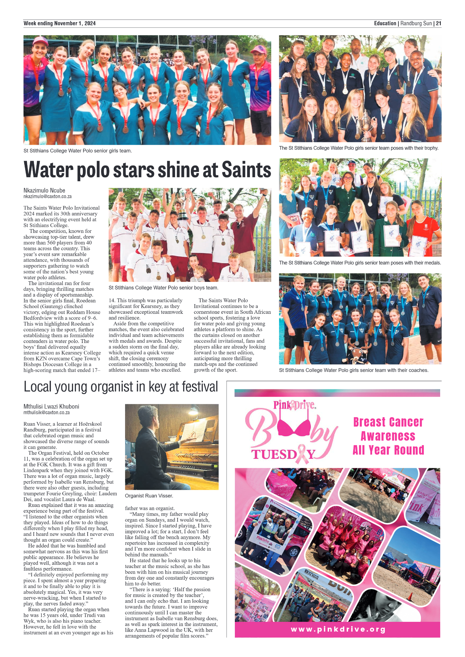 Randburg Sun 1 November 2024 page 21