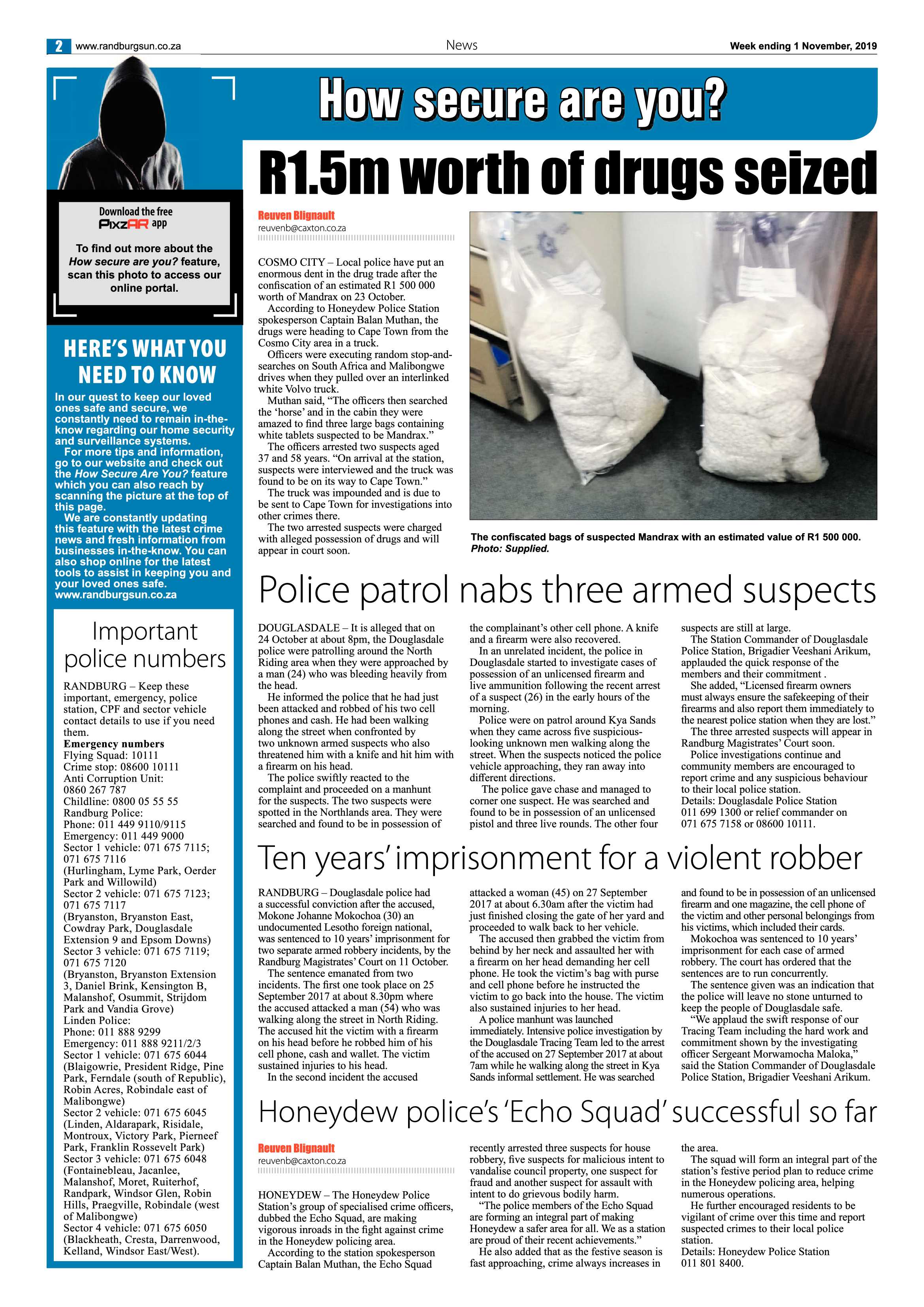 Randburg Sun 1 November, 2019 page 2