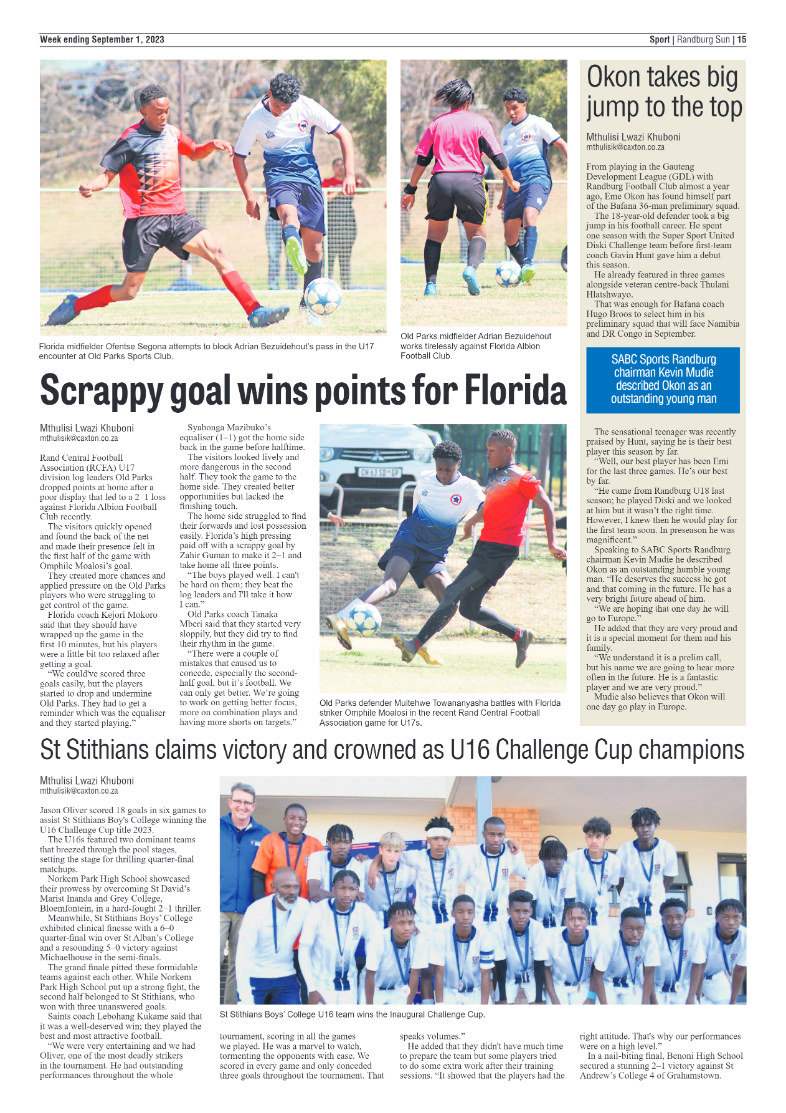 Randburg Sun 1 September 2023 page 15