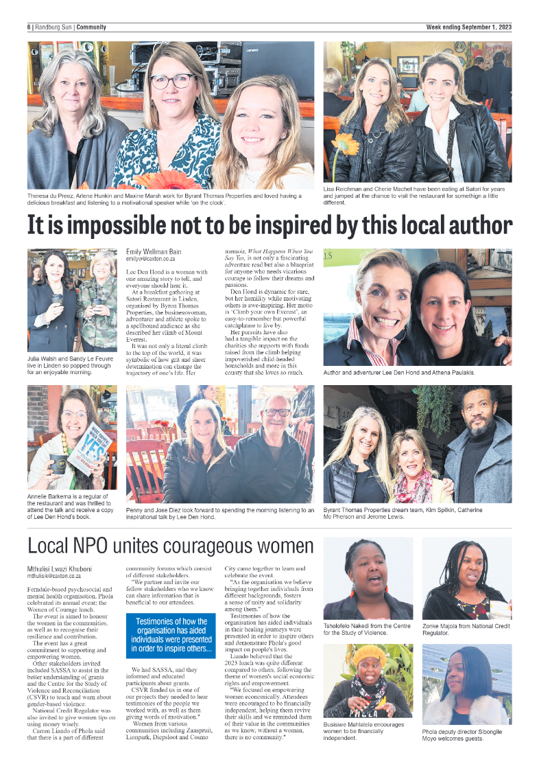 Randburg Sun 1 September 2023 page 6