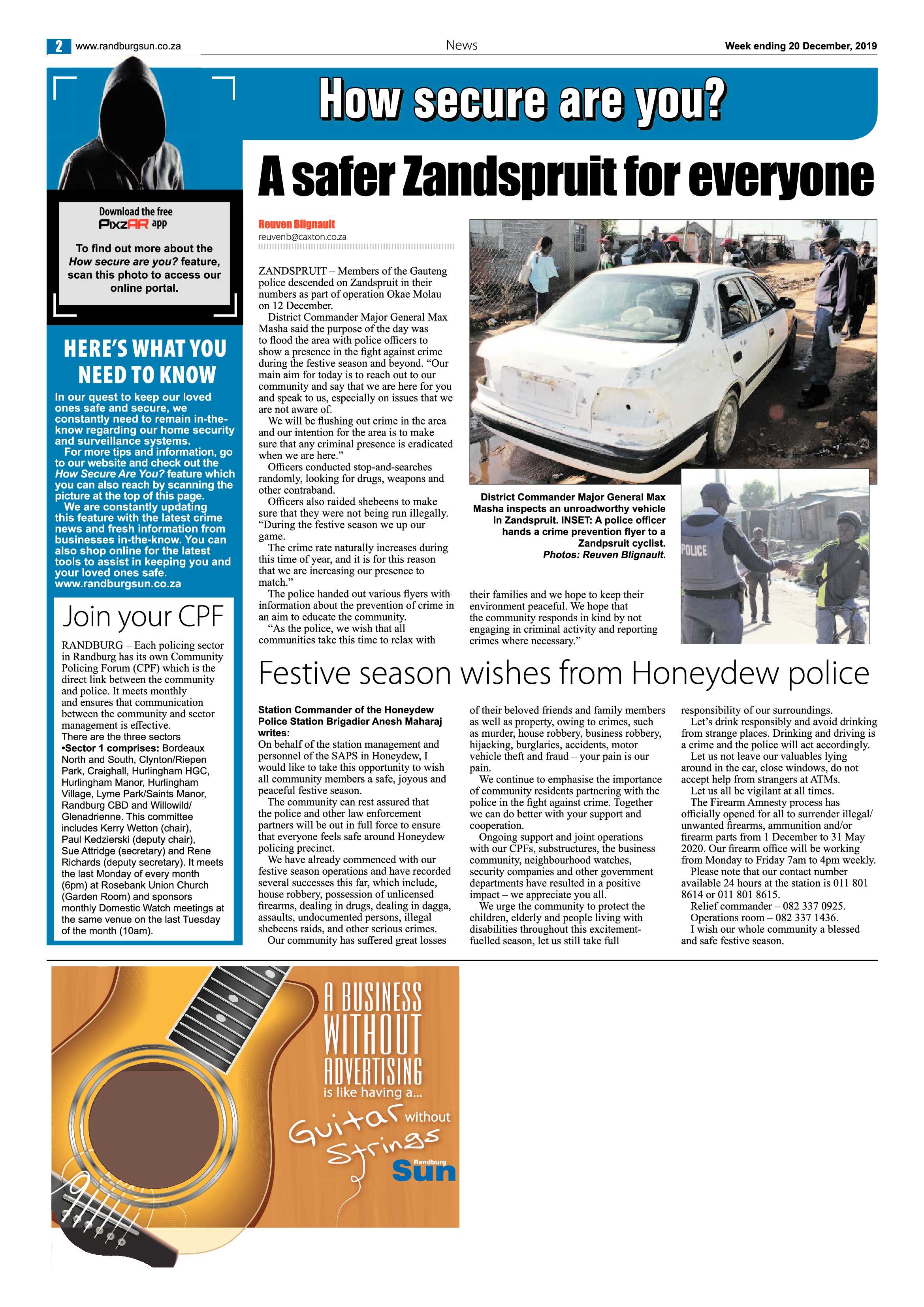Randburg Sun 20 December 2019 page 2