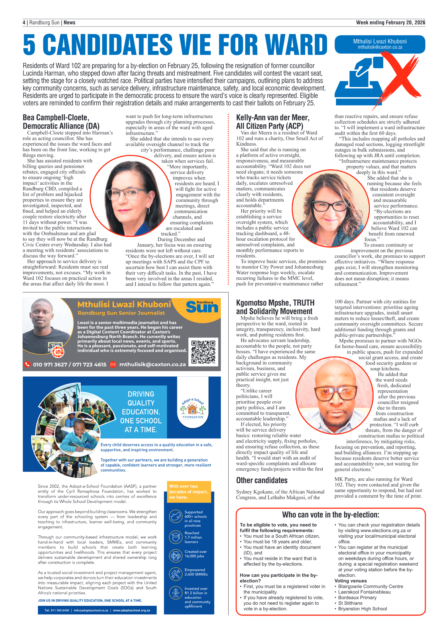 Randburg Sun 20 February 2026 page 4