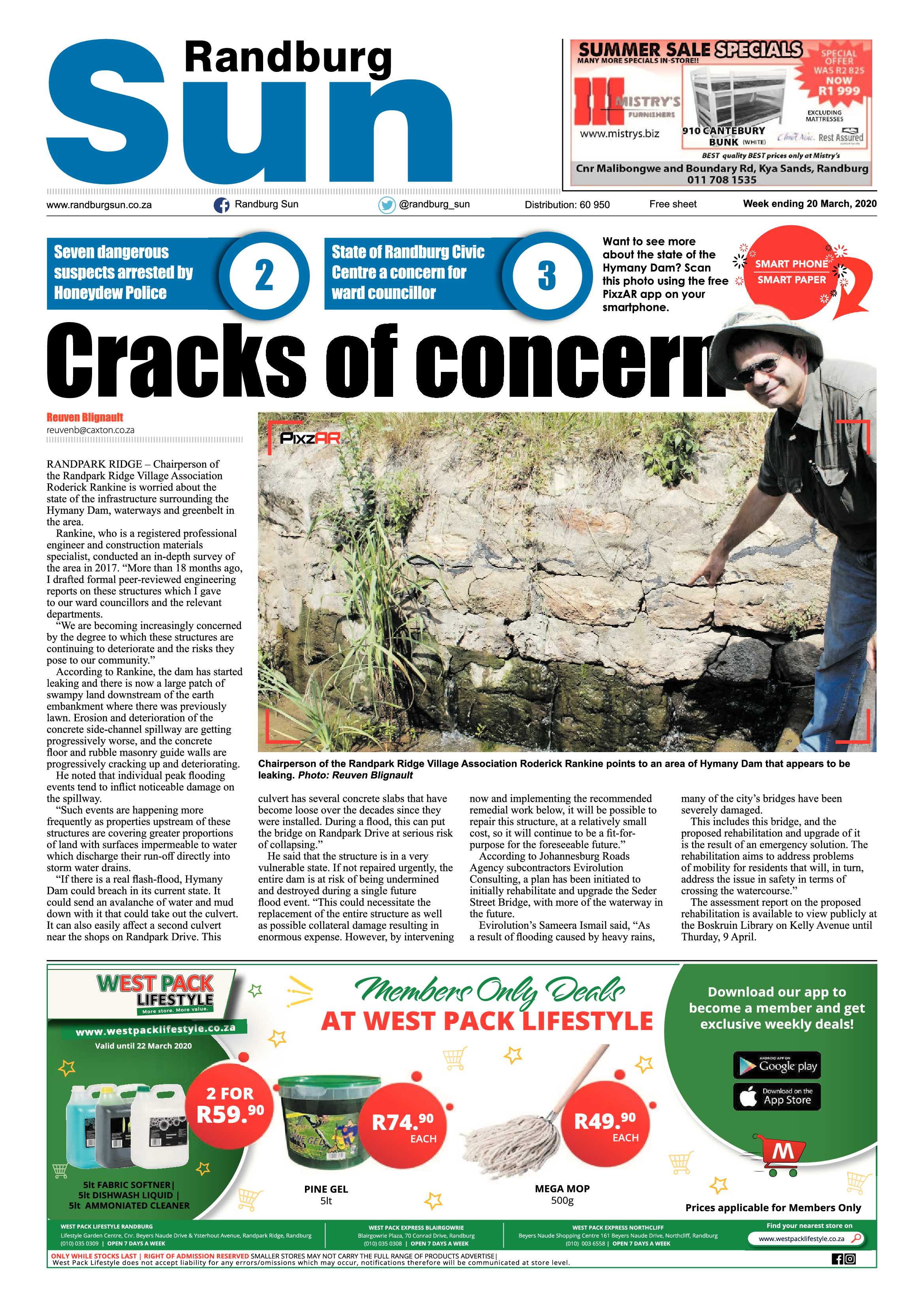 Randburg Sun 20 March 2020 page 1