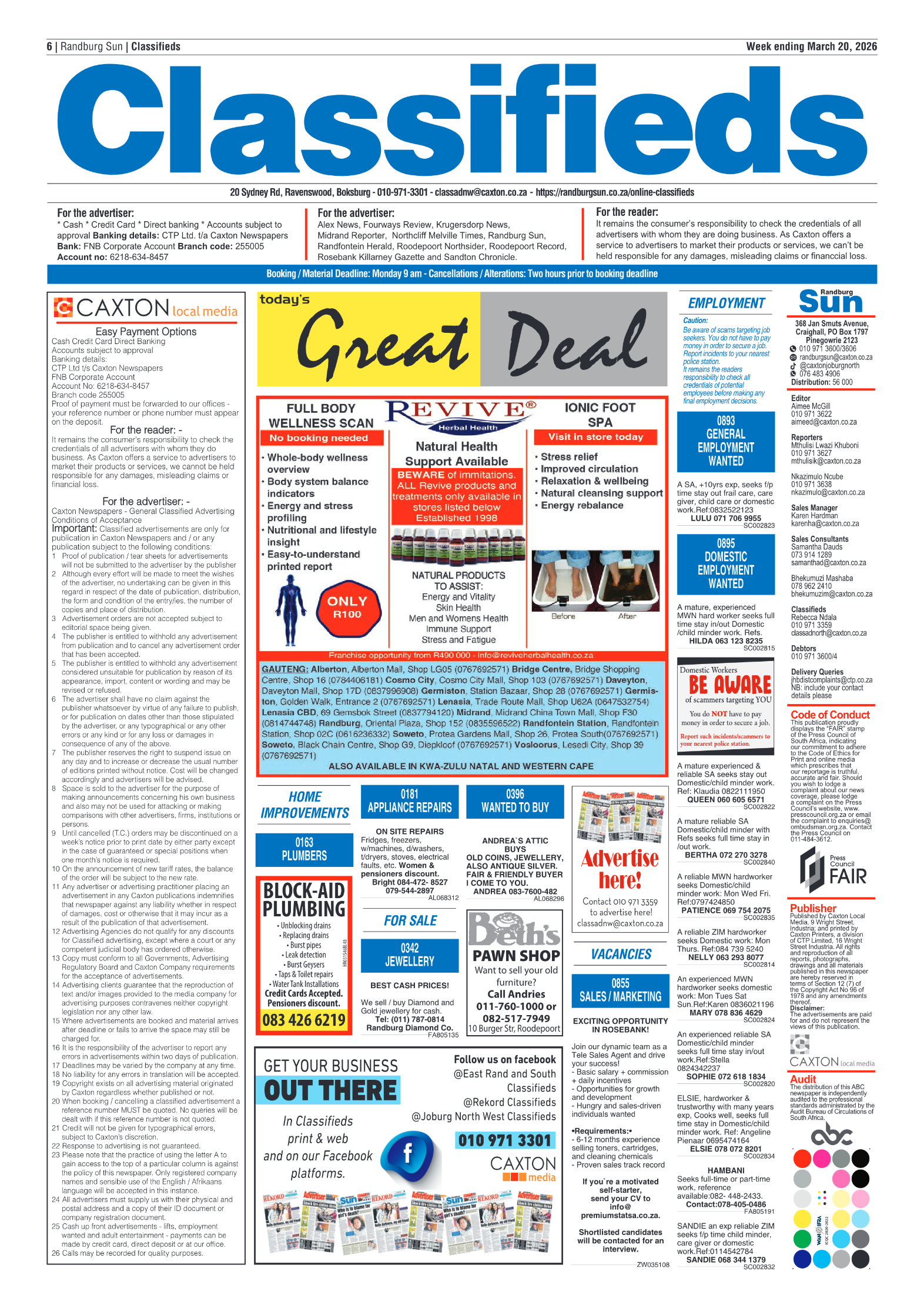 Randburg Sun 20 March 2026 page 6