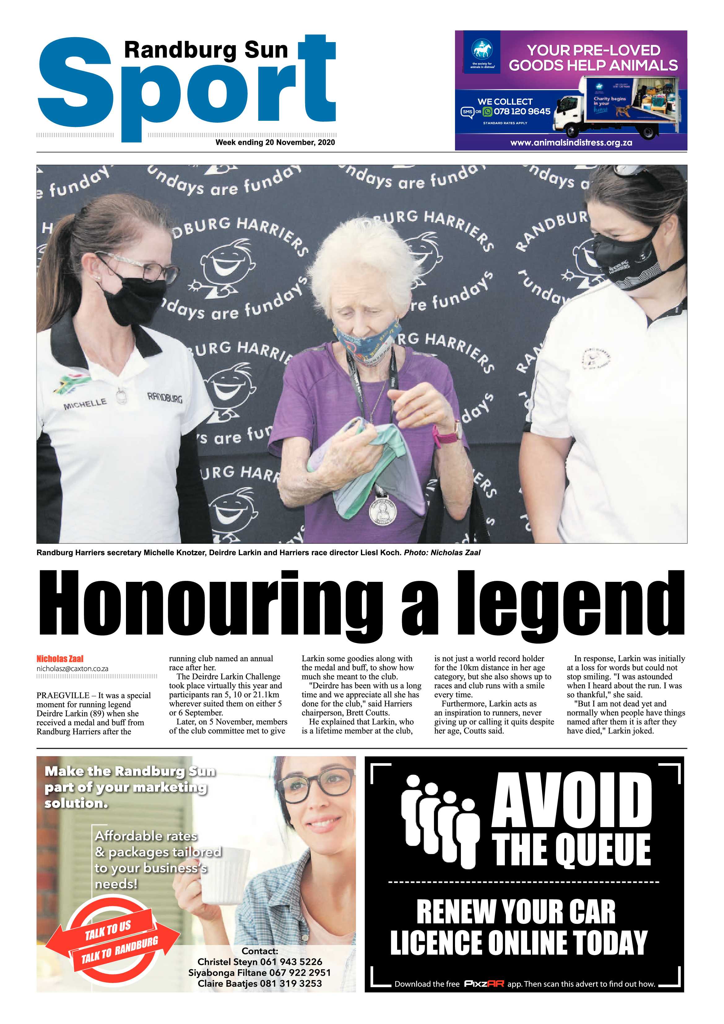 Randburg Sun 20 November 2020 page 16