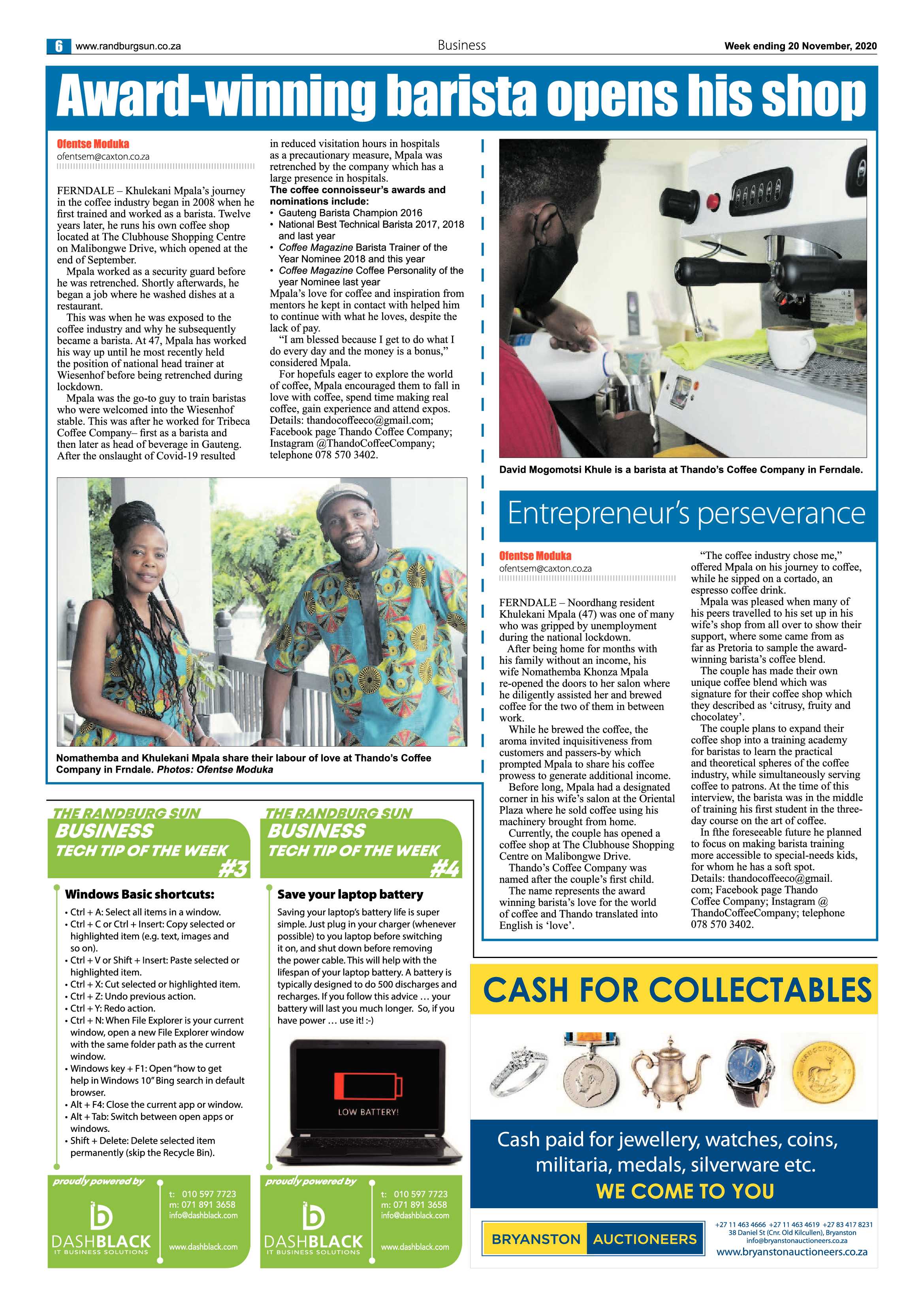 Randburg Sun 20 November 2020 page 6