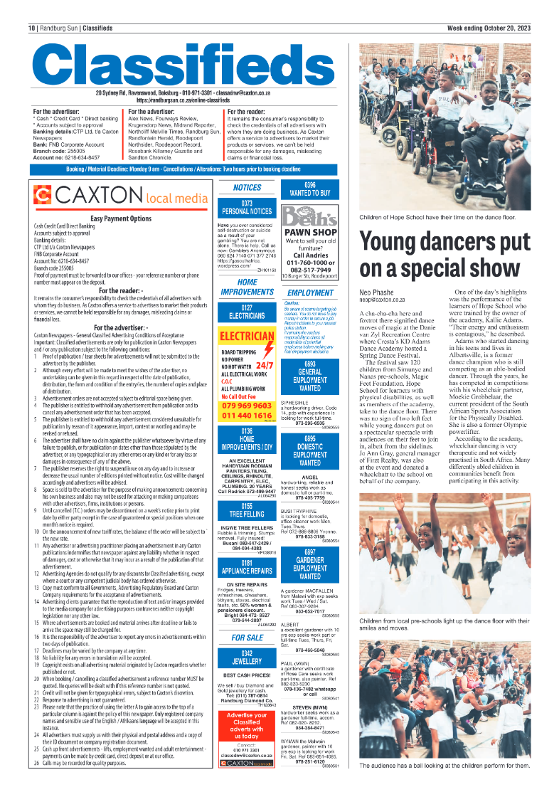 Randburg Sun 20 October 2023 page 10