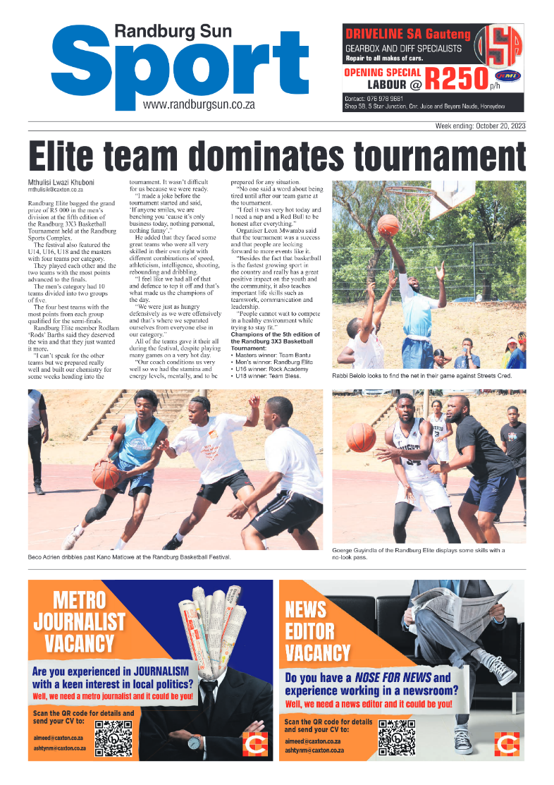 Randburg Sun 20 October 2023 page 12
