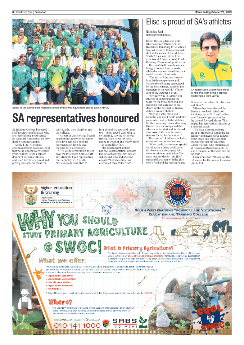Randburg Sun 20 October 2023 page 8