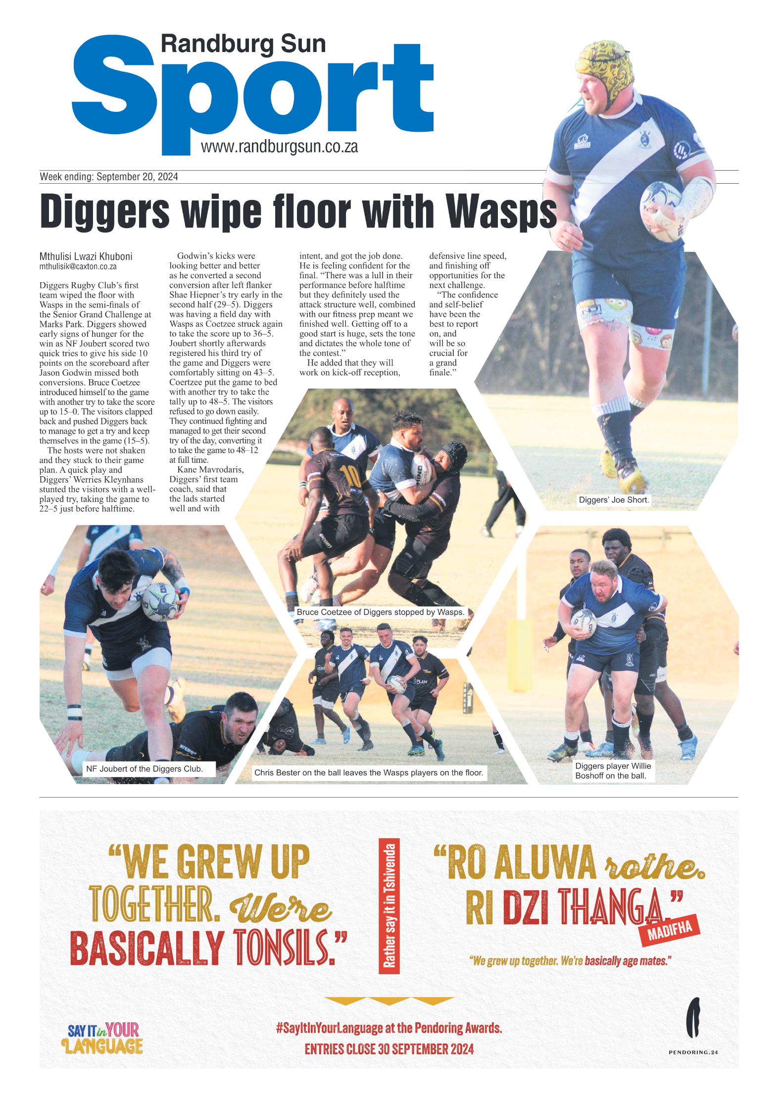 Randburg Sun 20 September 2024 page 12