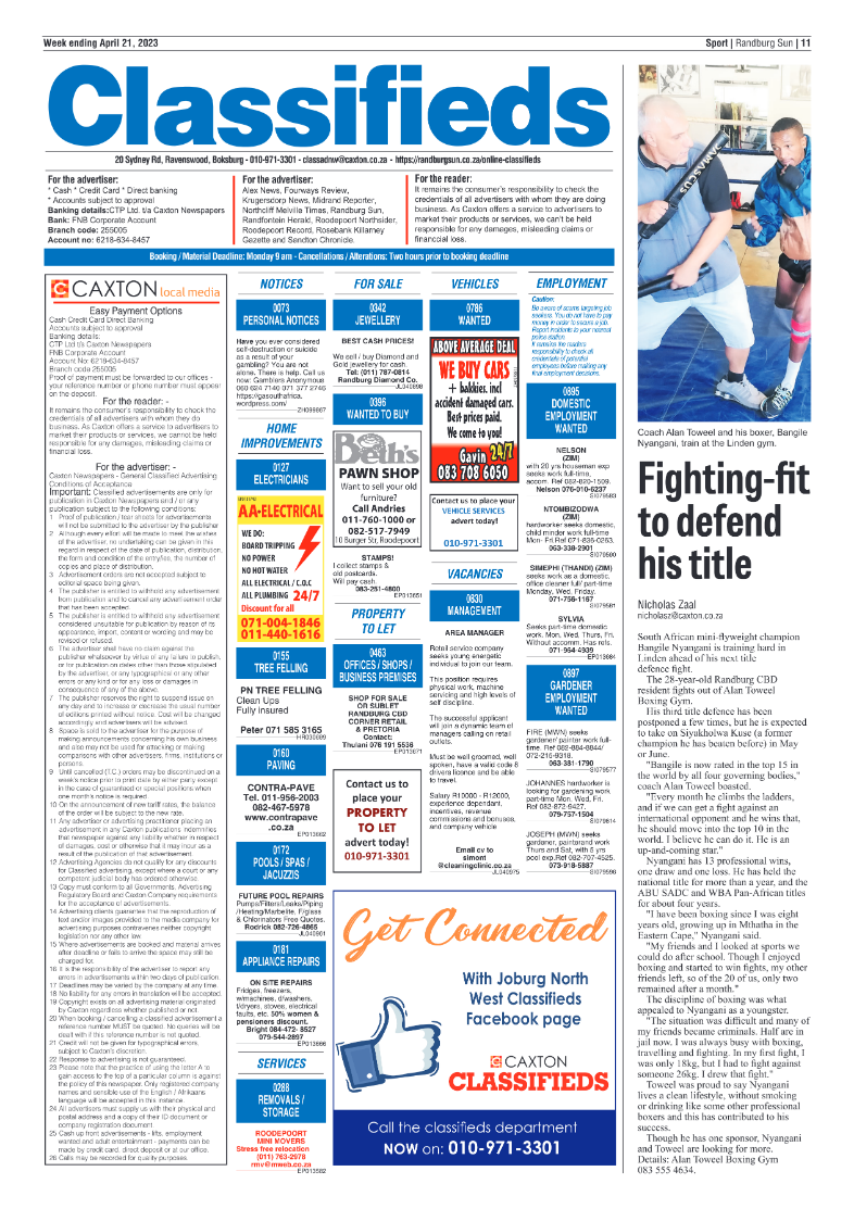 Randburg Sun 21 April 2023 page 11