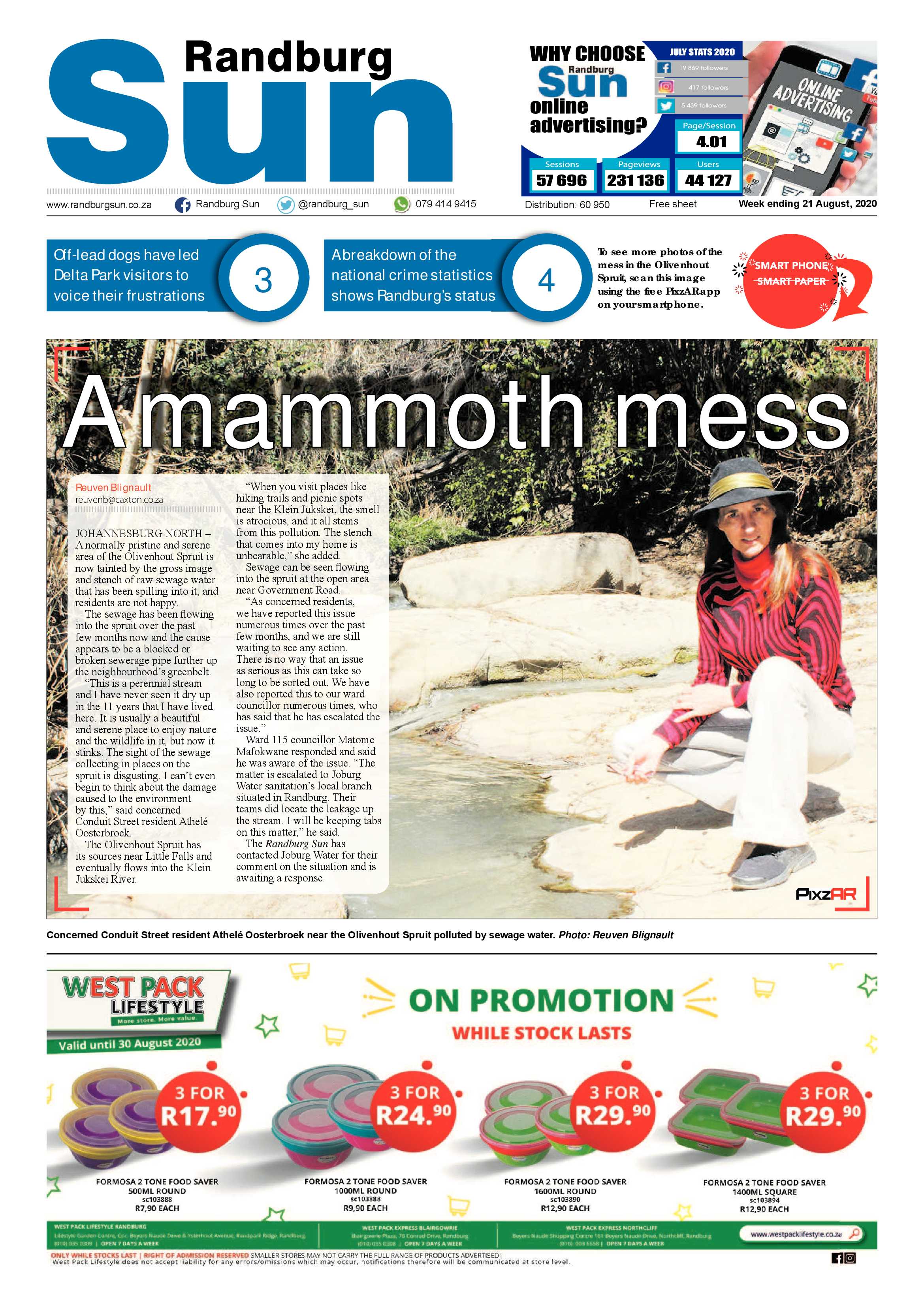 Randburg Sun 21 August 2020 page 1