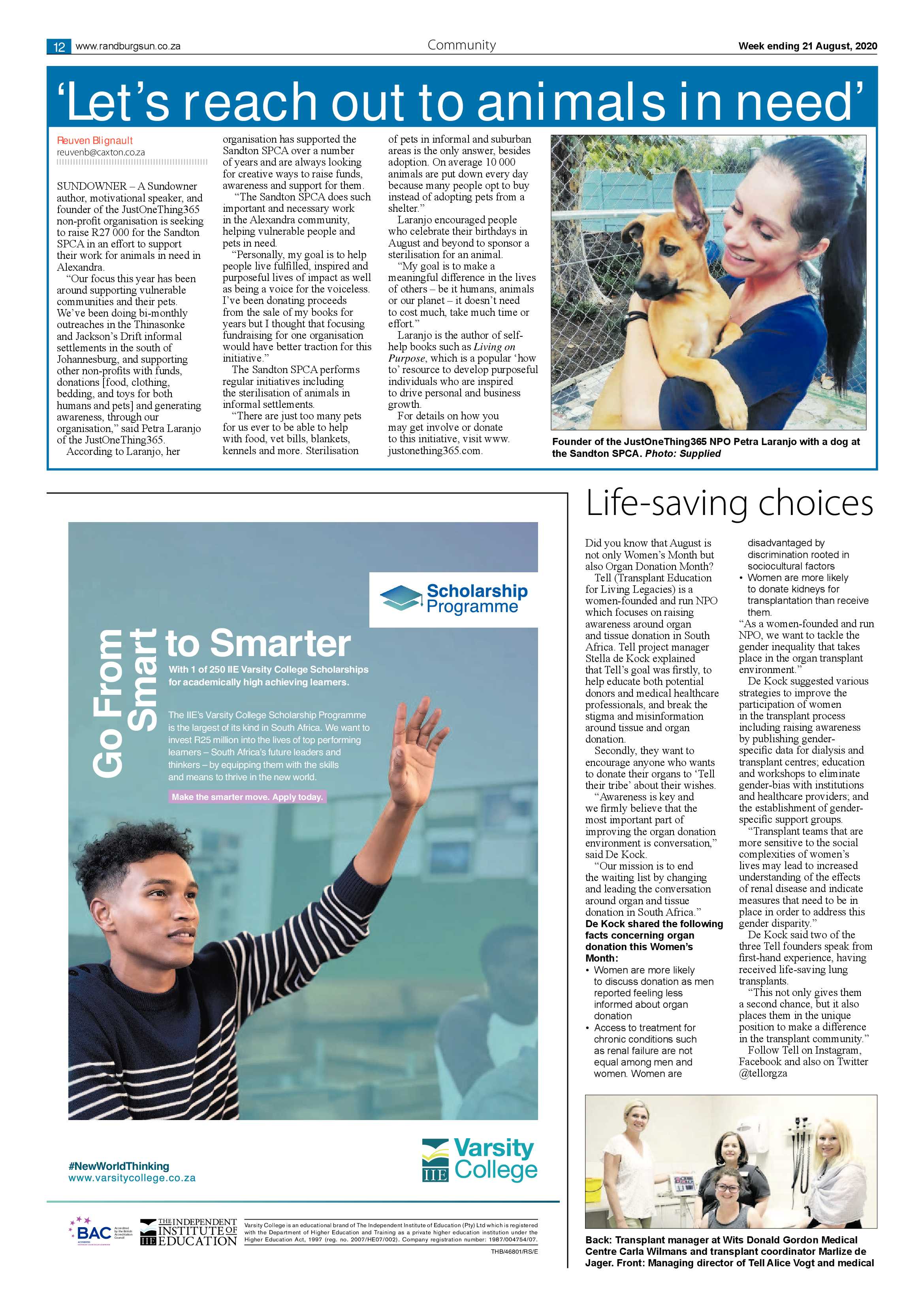 Randburg Sun 21 August 2020 page 12