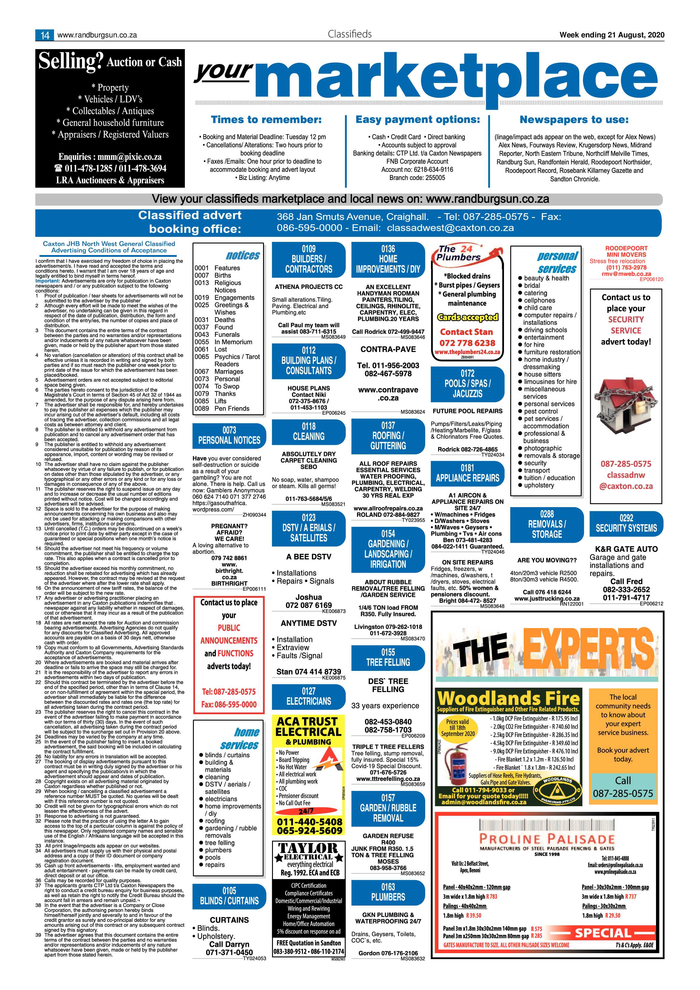 Randburg Sun 21 August 2020 page 14