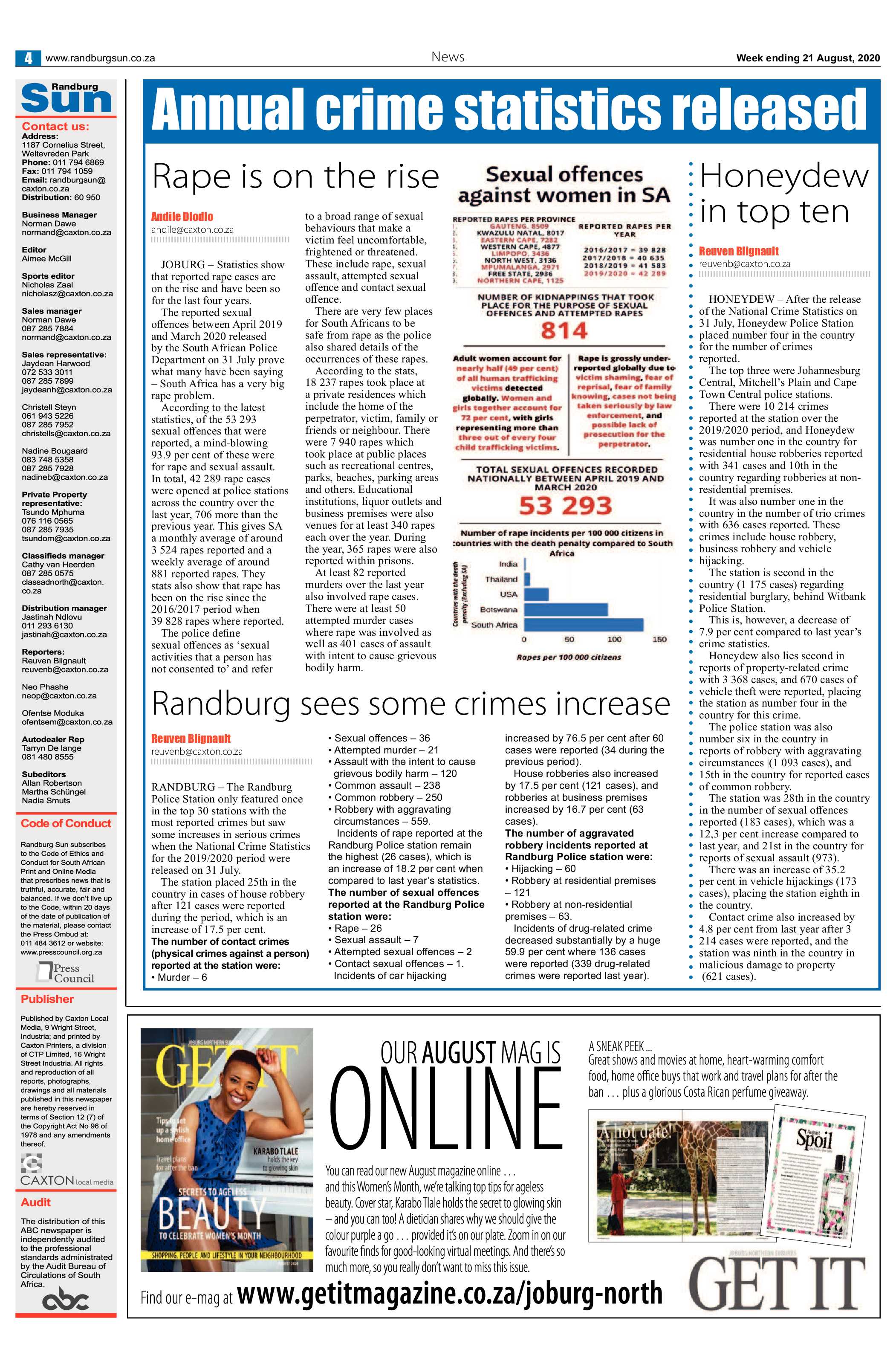 Randburg Sun 21 August 2020 page 4