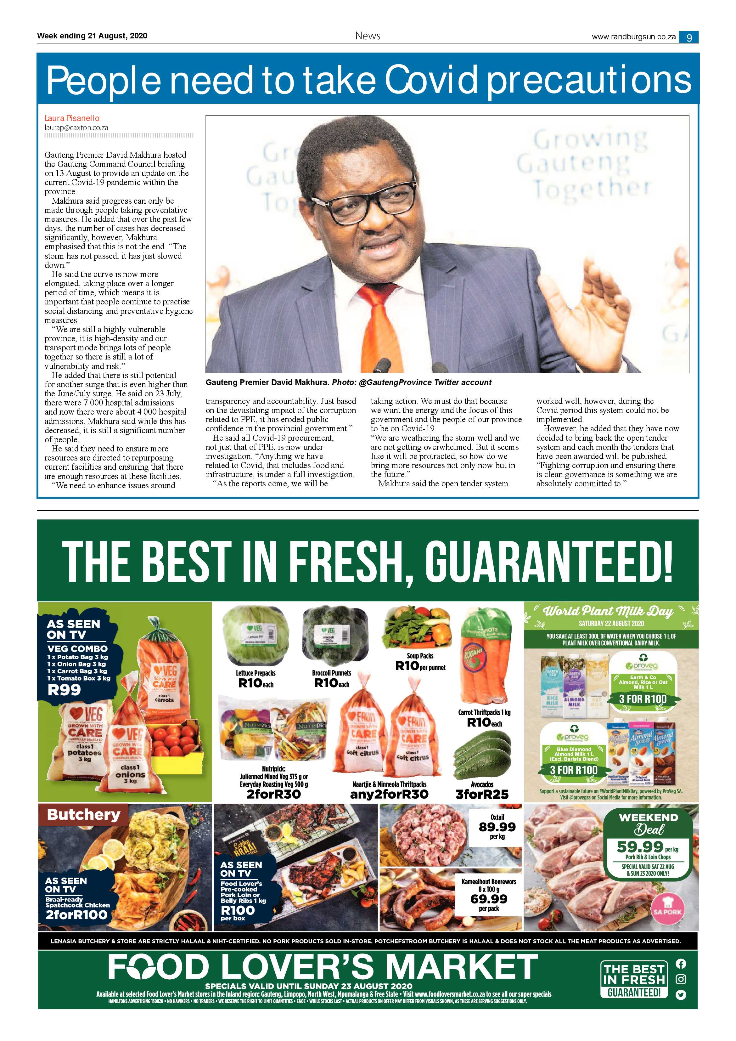 Randburg Sun 21 August 2020 page 9