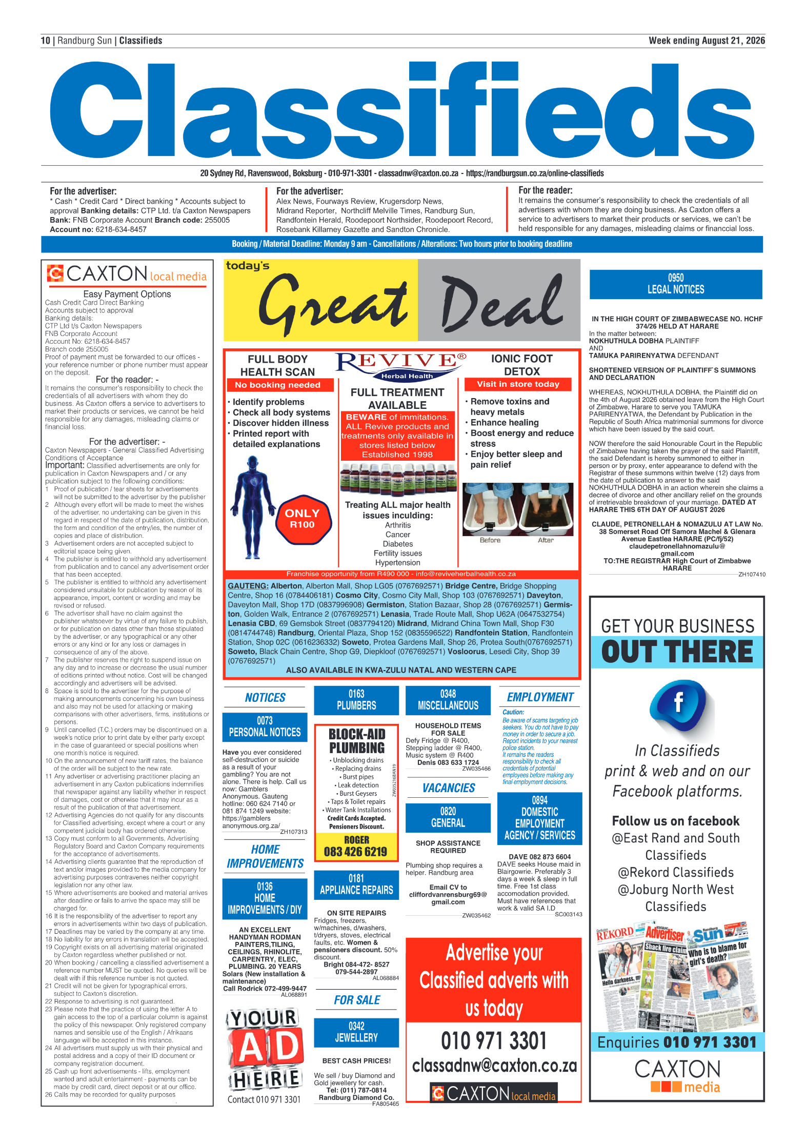 Randburg Sun 21 August 2026 page 10