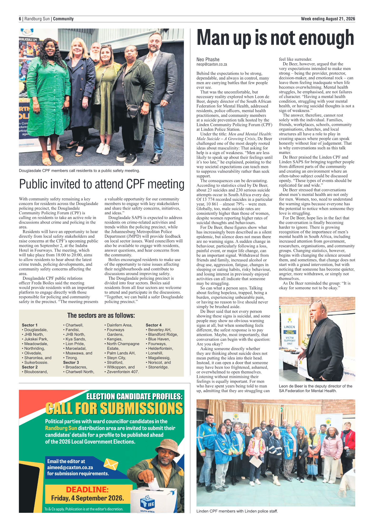 Randburg Sun 21 August 2026 page 6