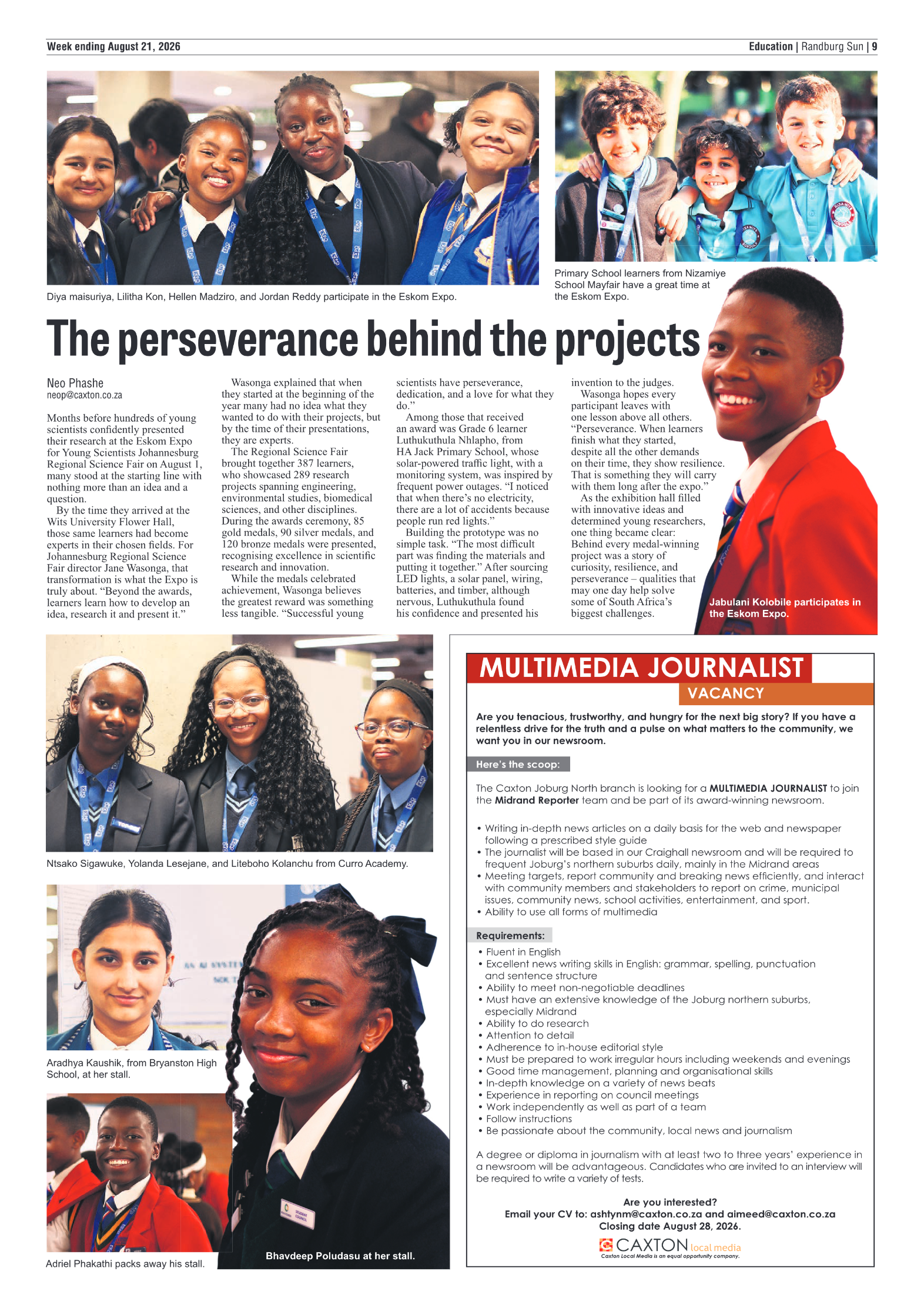 Randburg Sun 21 August 2026 page 9