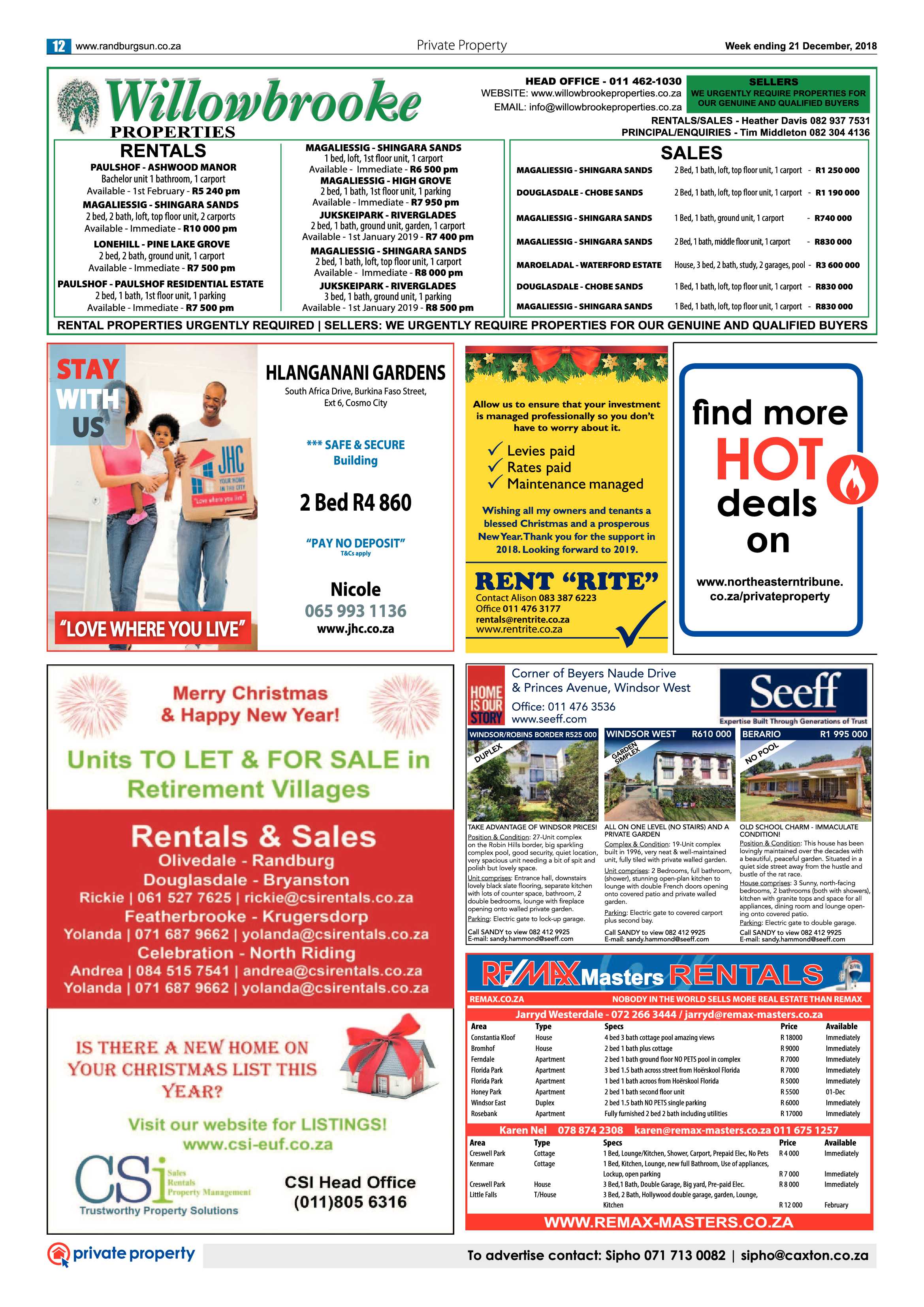 Randburg Sun 21 December 2018 page 12