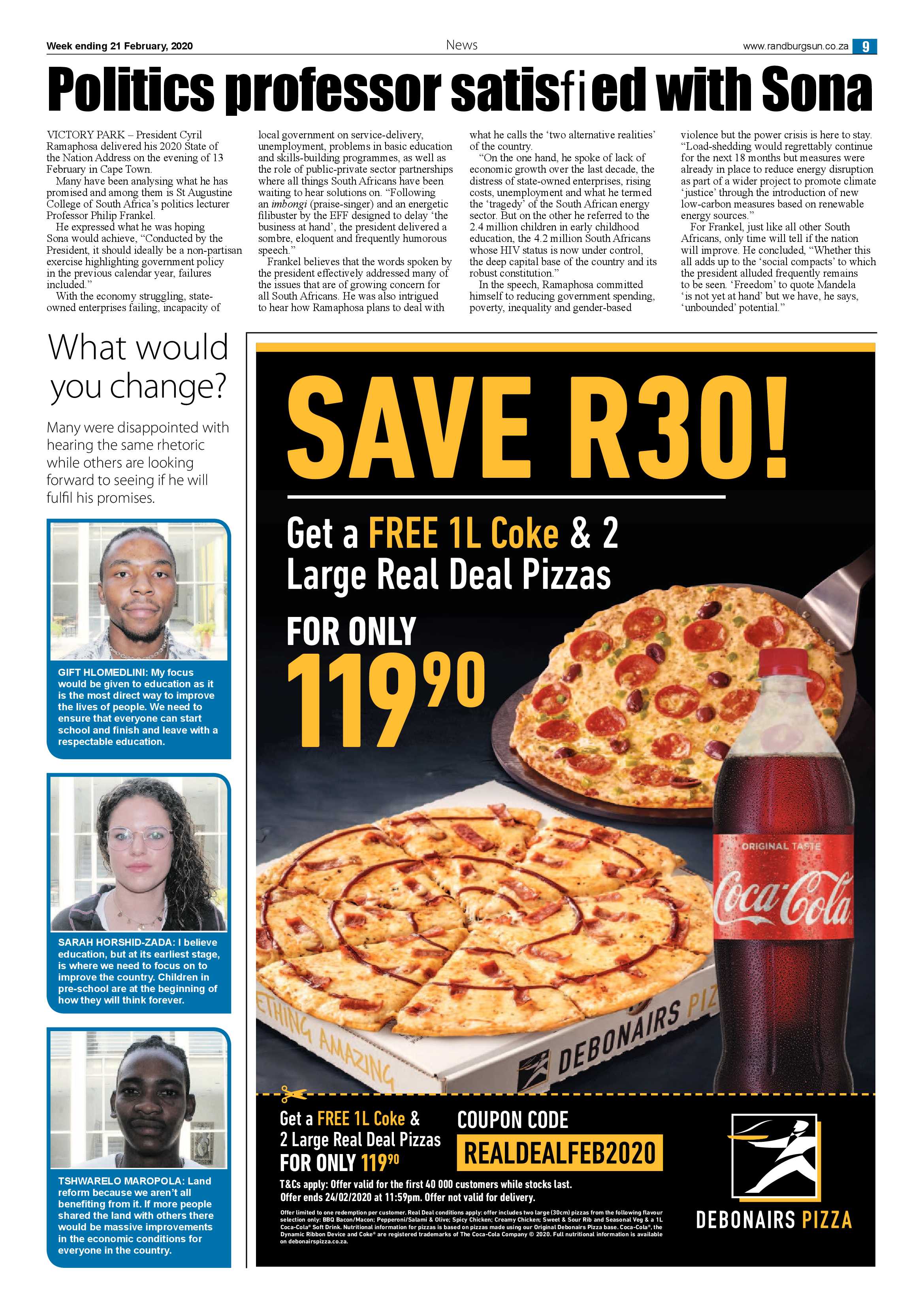 Randburg Sun 21 February 2020 page 9