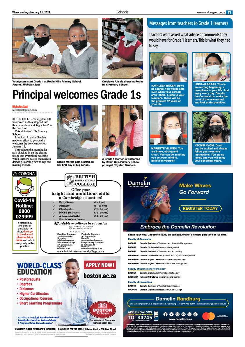 Randburg Sun  21 January 2022 page 11
