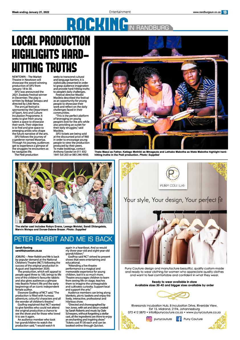 Randburg Sun  21 January 2022 page 13
