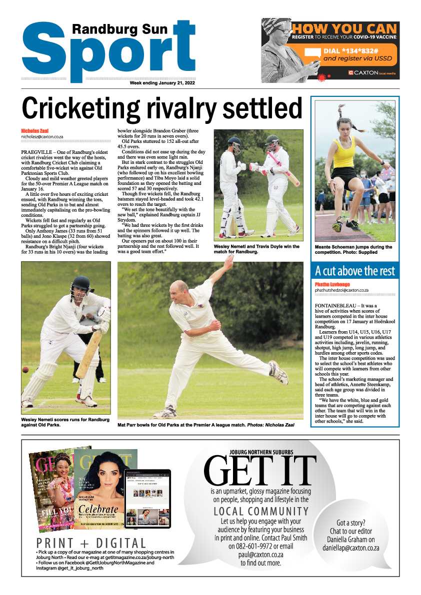 Randburg Sun  21 January 2022 page 16