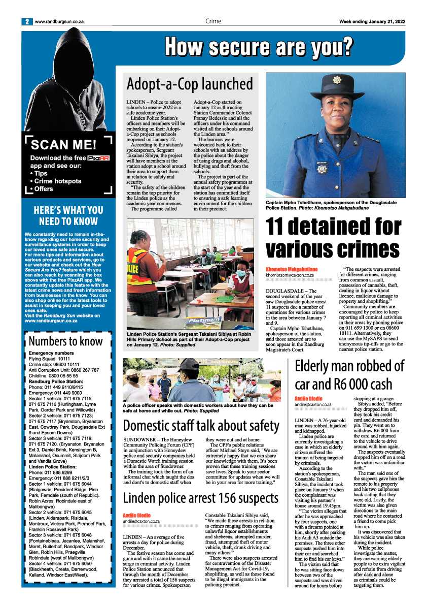 Randburg Sun  21 January 2022 page 2
