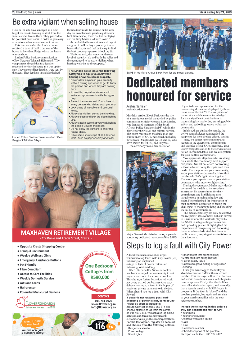 Randburg Sun 21 July 2023 page 2