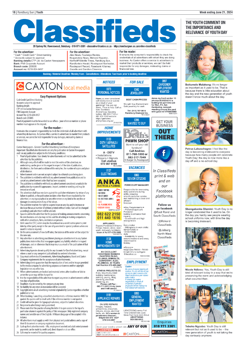 Randburg Sun 21 June 2024 page 10
