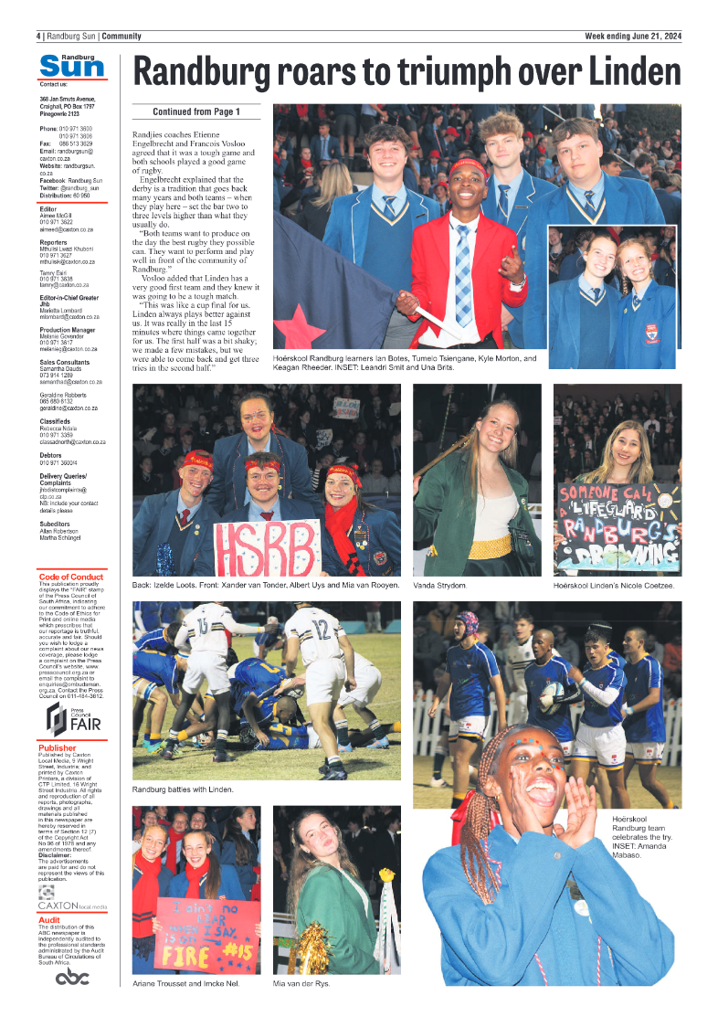 Randburg Sun 21 June 2024 page 4