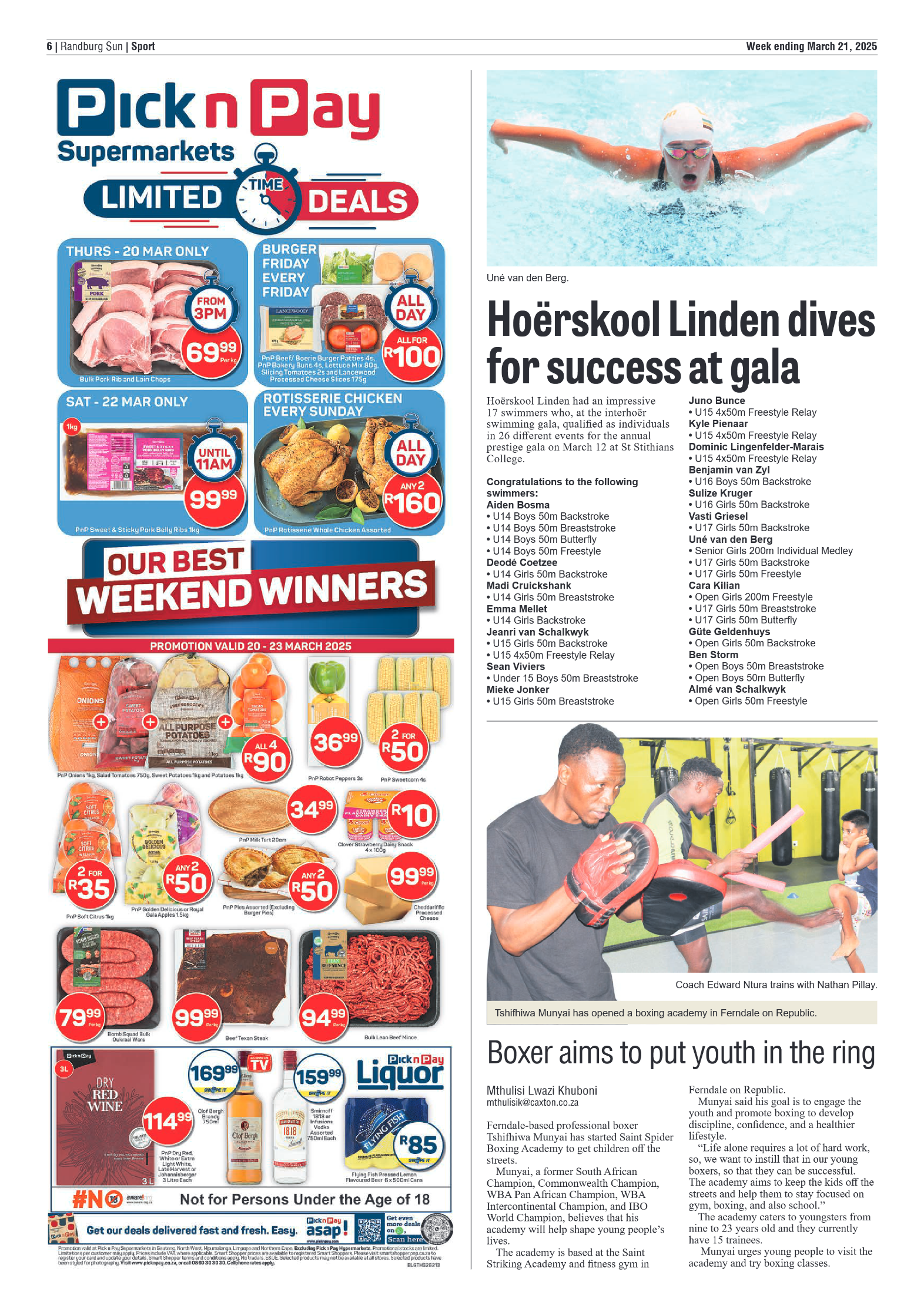 Randburg Sun 21 March 2025 page 6