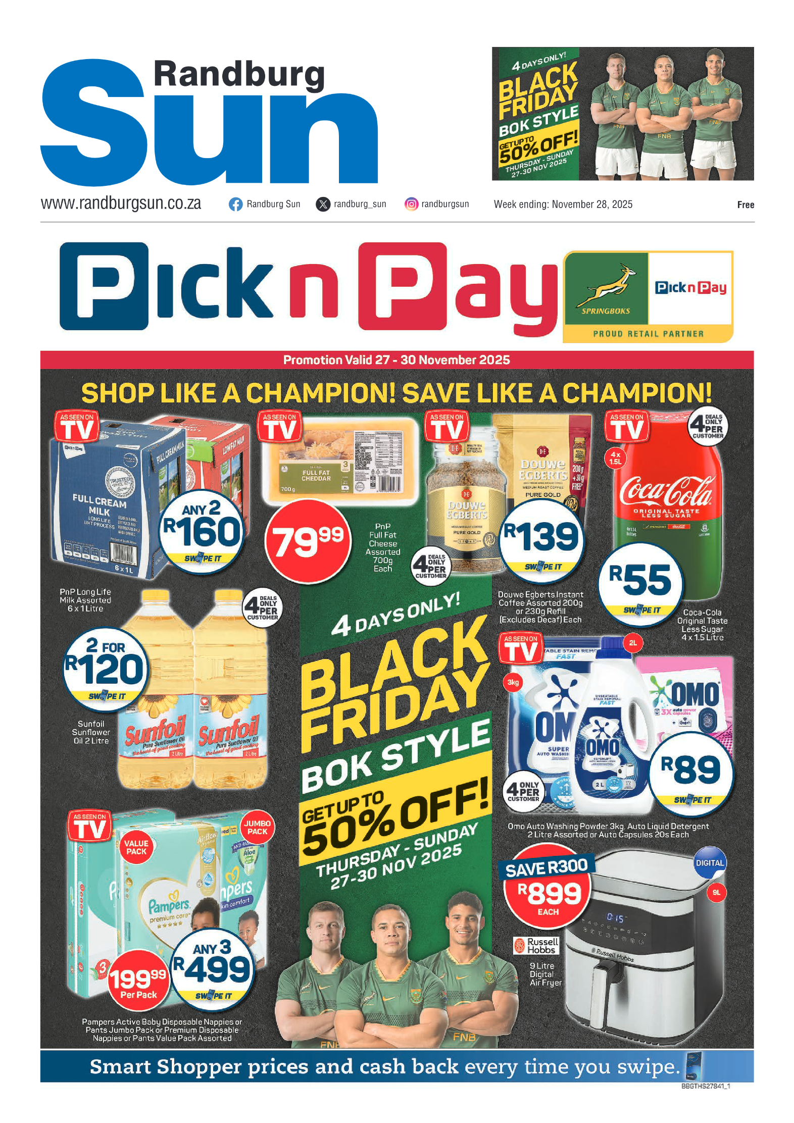 Randburg Sun 28 November 2025 page 1