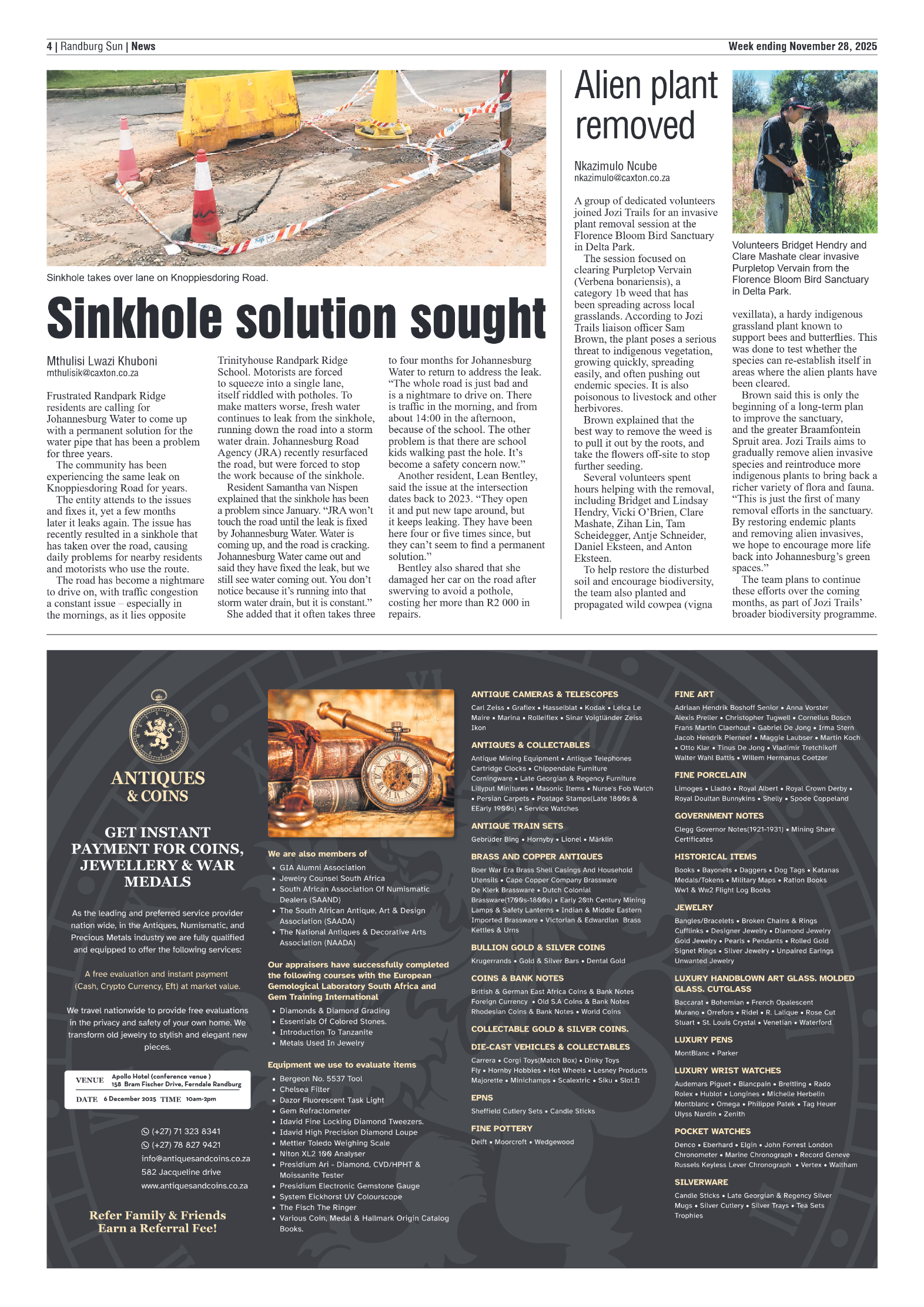 Randburg Sun 28 November 2025 page 6