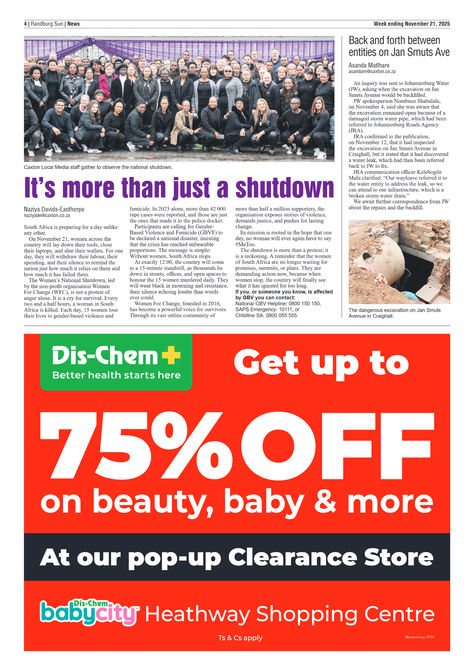 Randburg Sun 21 November 2025 page 4