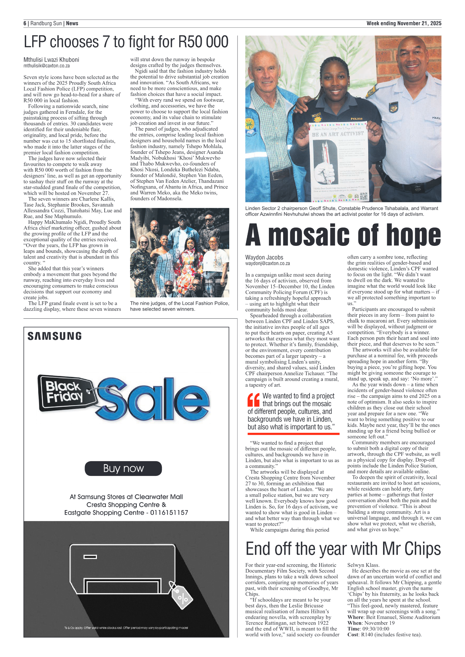 Randburg Sun 21 November 2025 page 6