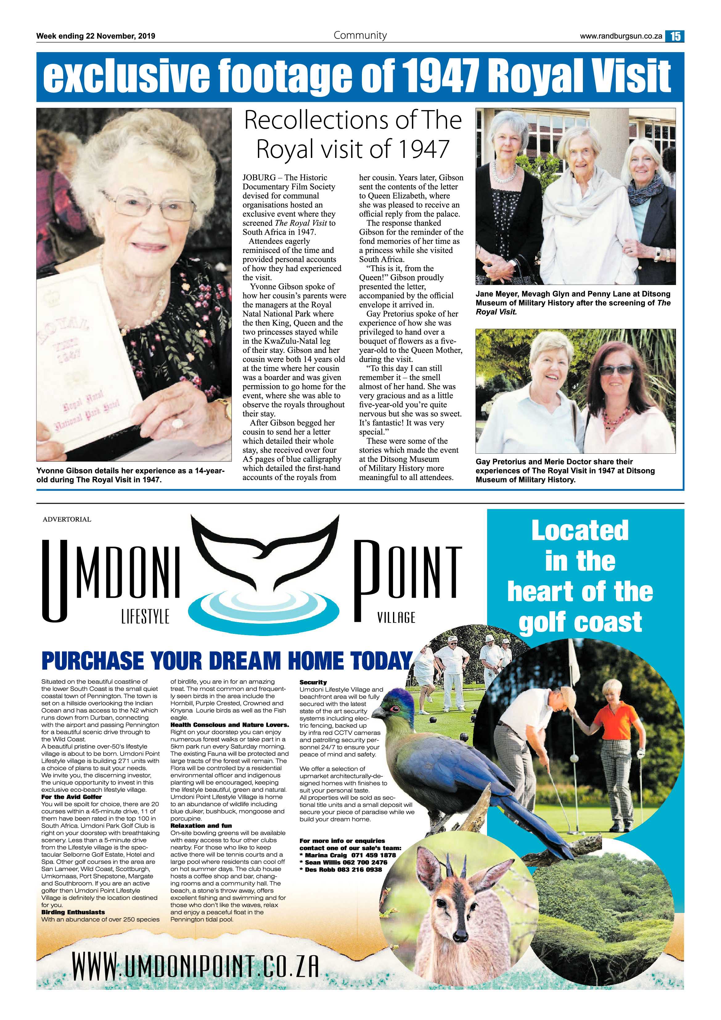 Randburg Sun 21 November, 2019 page 15