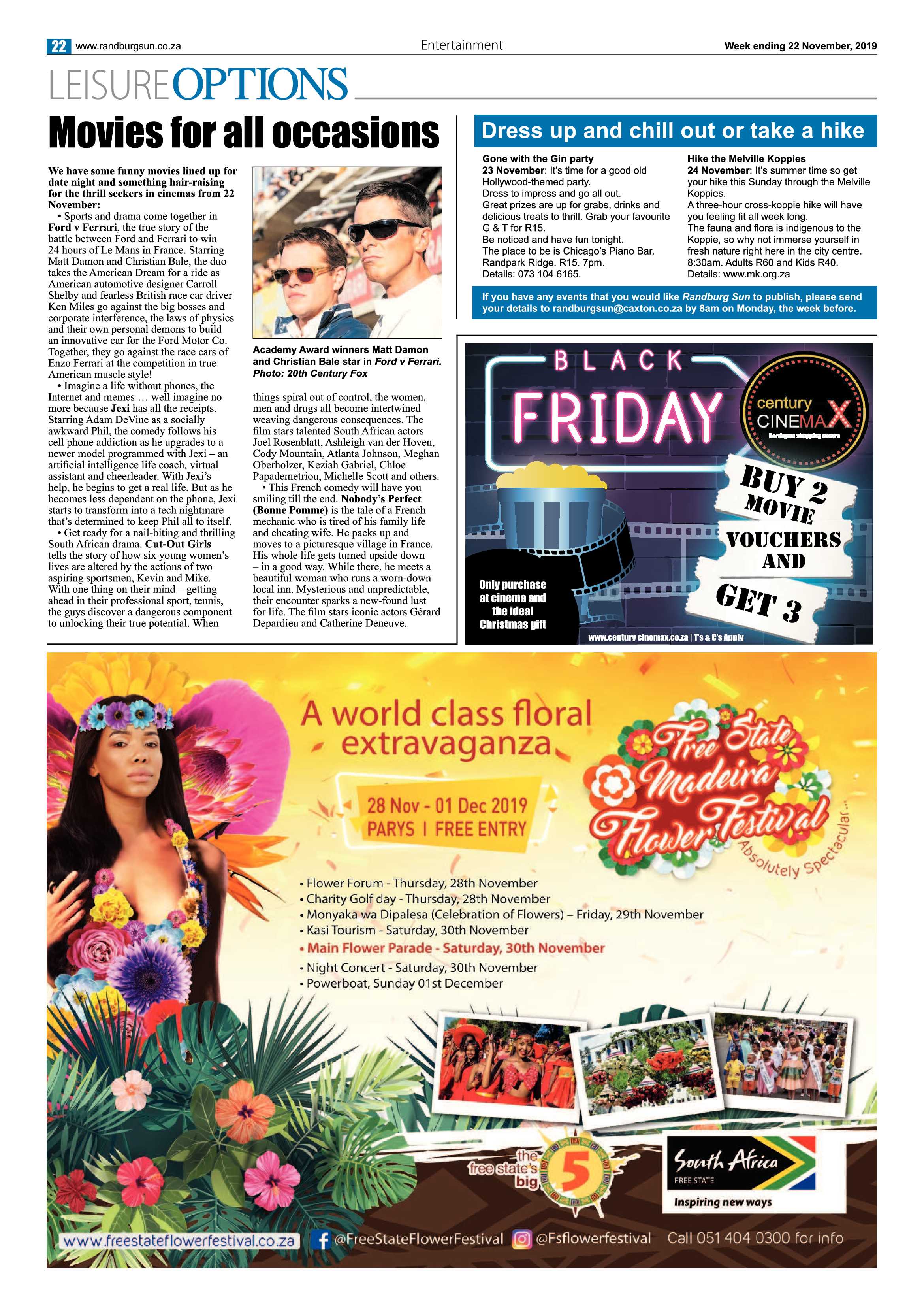 Randburg Sun 21 November, 2019 page 22