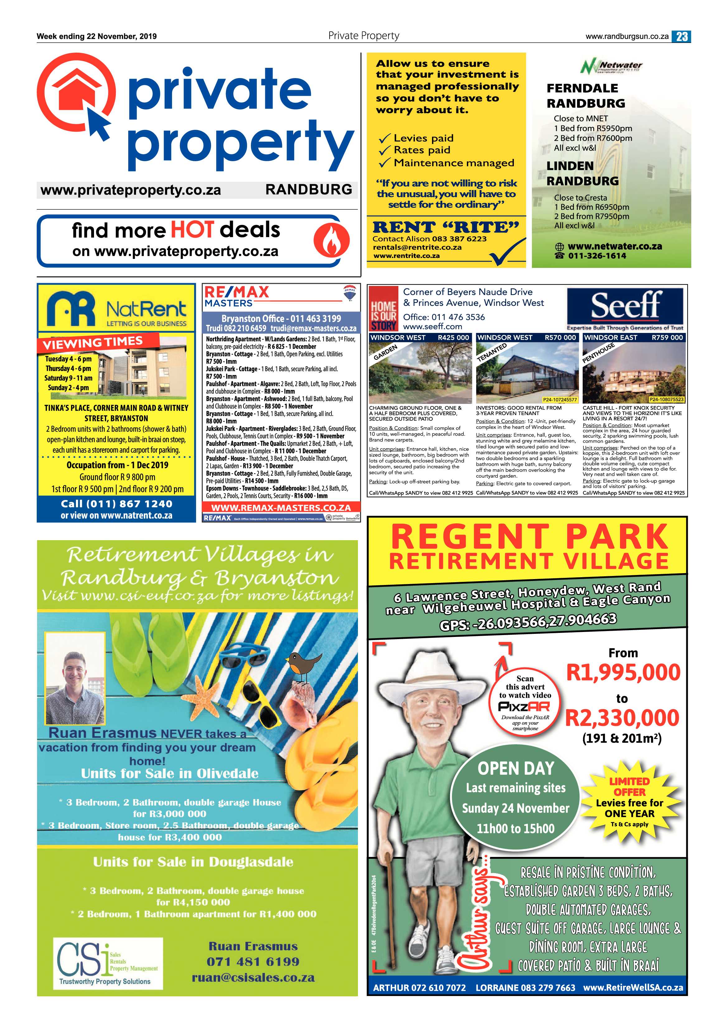 Randburg Sun 21 November, 2019 page 23