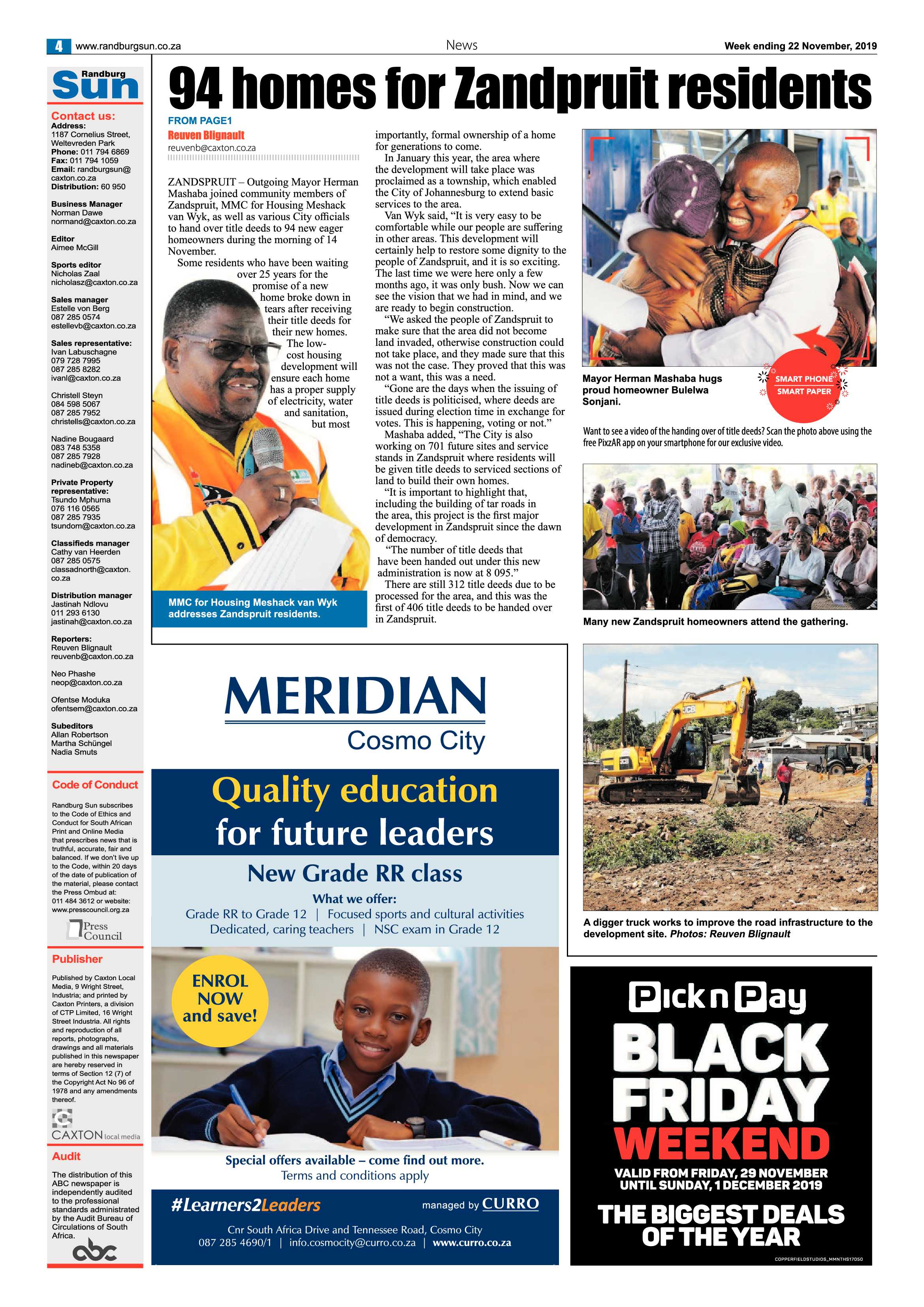 Randburg Sun 21 November, 2019 page 4