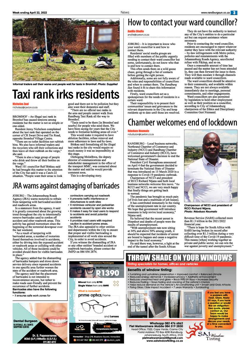 Randburg Sun 22 April 2022 page 3
