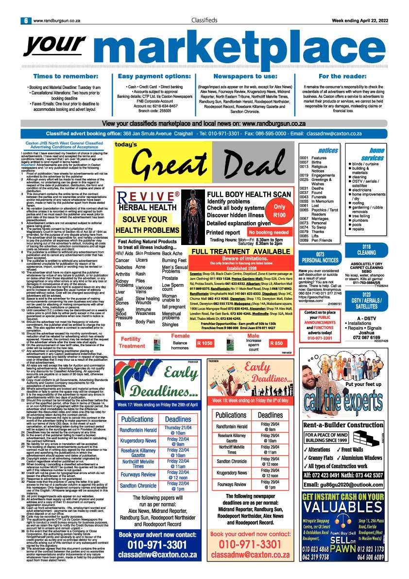 Randburg Sun 22 April 2022 page 6