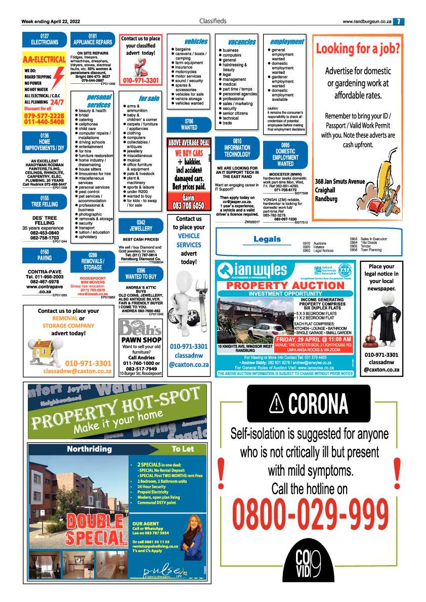 Randburg Sun 22 April 2022 page 7