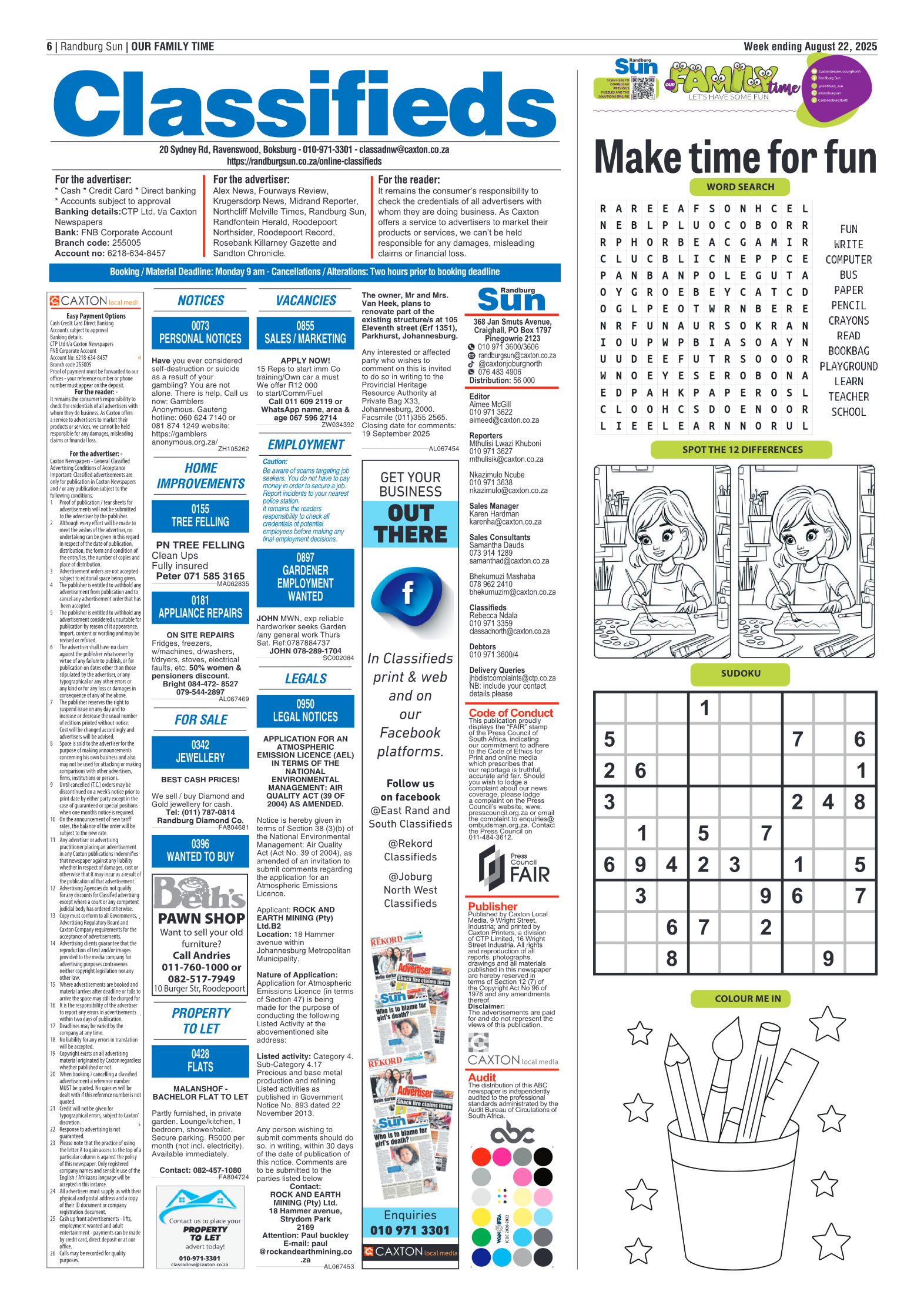 Randburg Sun 22 August 2025 page 6